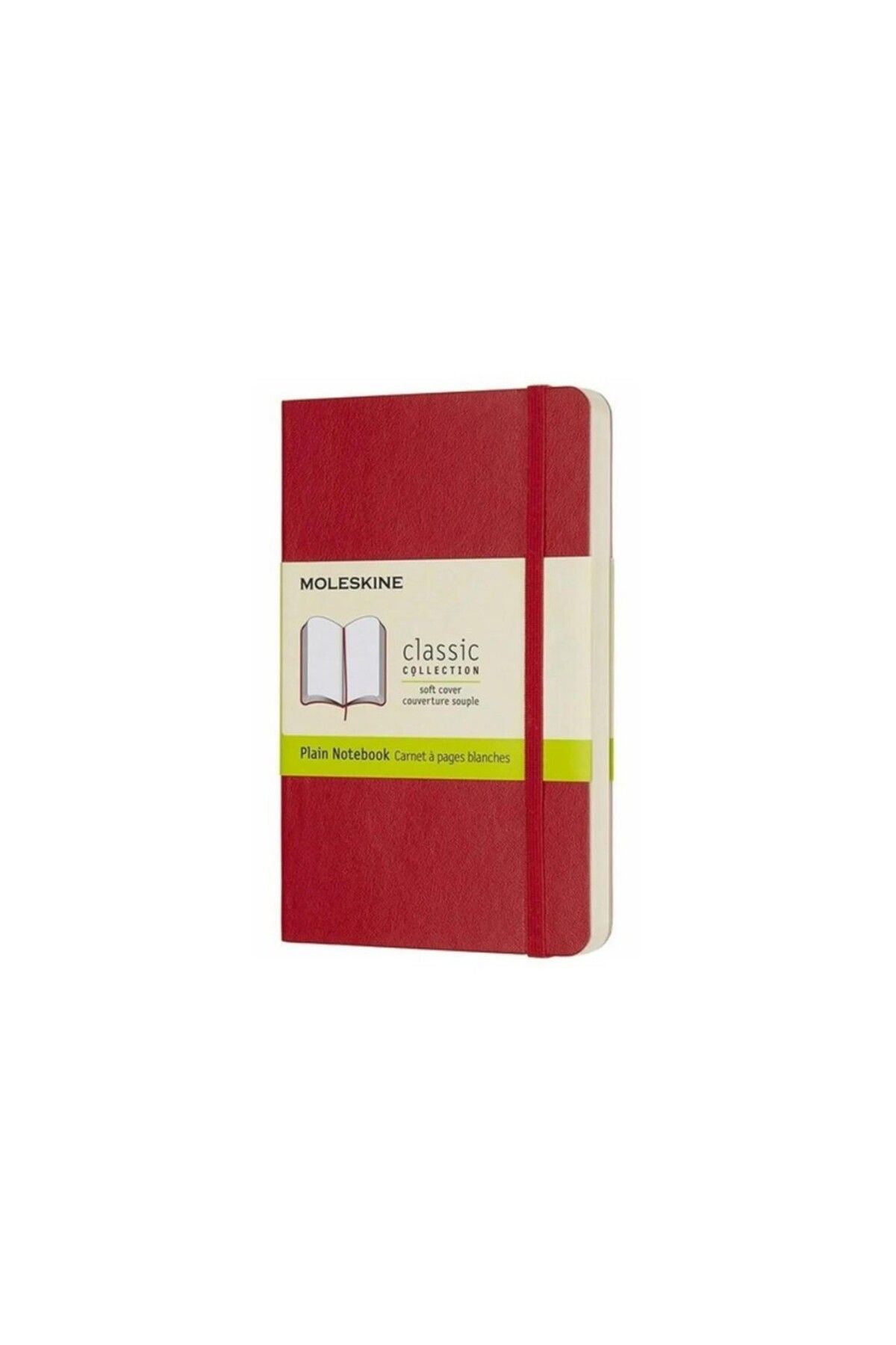 Moleskine-Κόκκινο απλό σημειωματάριο - Μαλακό εξώφυλλο και μέγεθος τσέπης 1