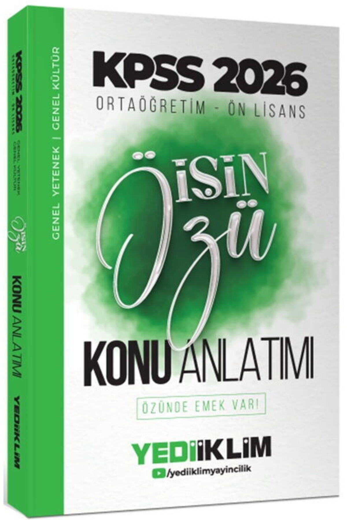 Yediiklim Yayınları Yediiklim Yayınları 2026 KPSS Ortaöğretim Önlisans İŞİN ÖZÜ Tek Kitap Tamamı Renkli Konu Anlatımı