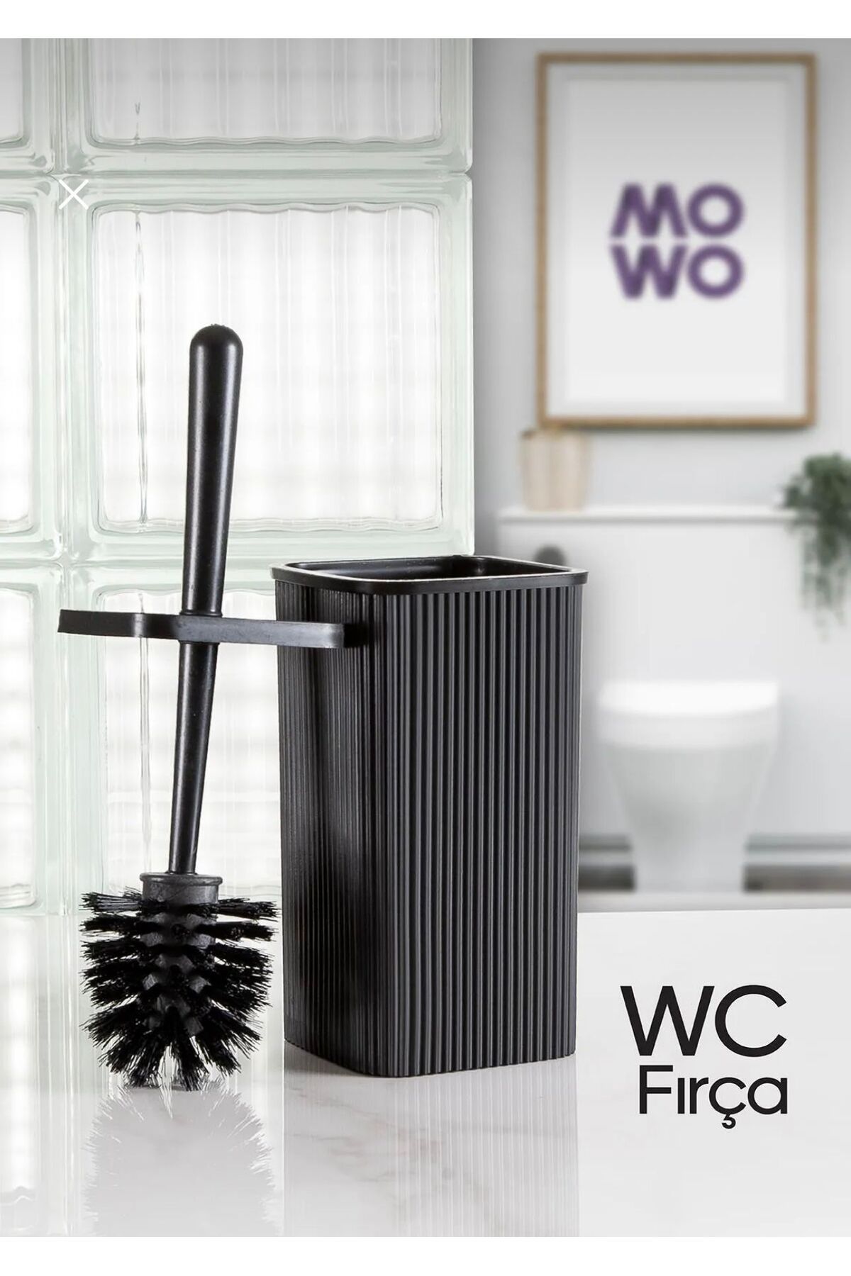 AbaTech SİYAH WC FIRÇASI - TUVALET FIRÇASI - OFİS WC FIRÇASI