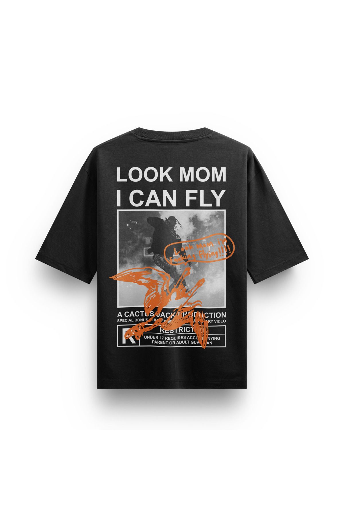 Street301 Unisex Look Mom V2 Baskılı Oversize T-Shirt