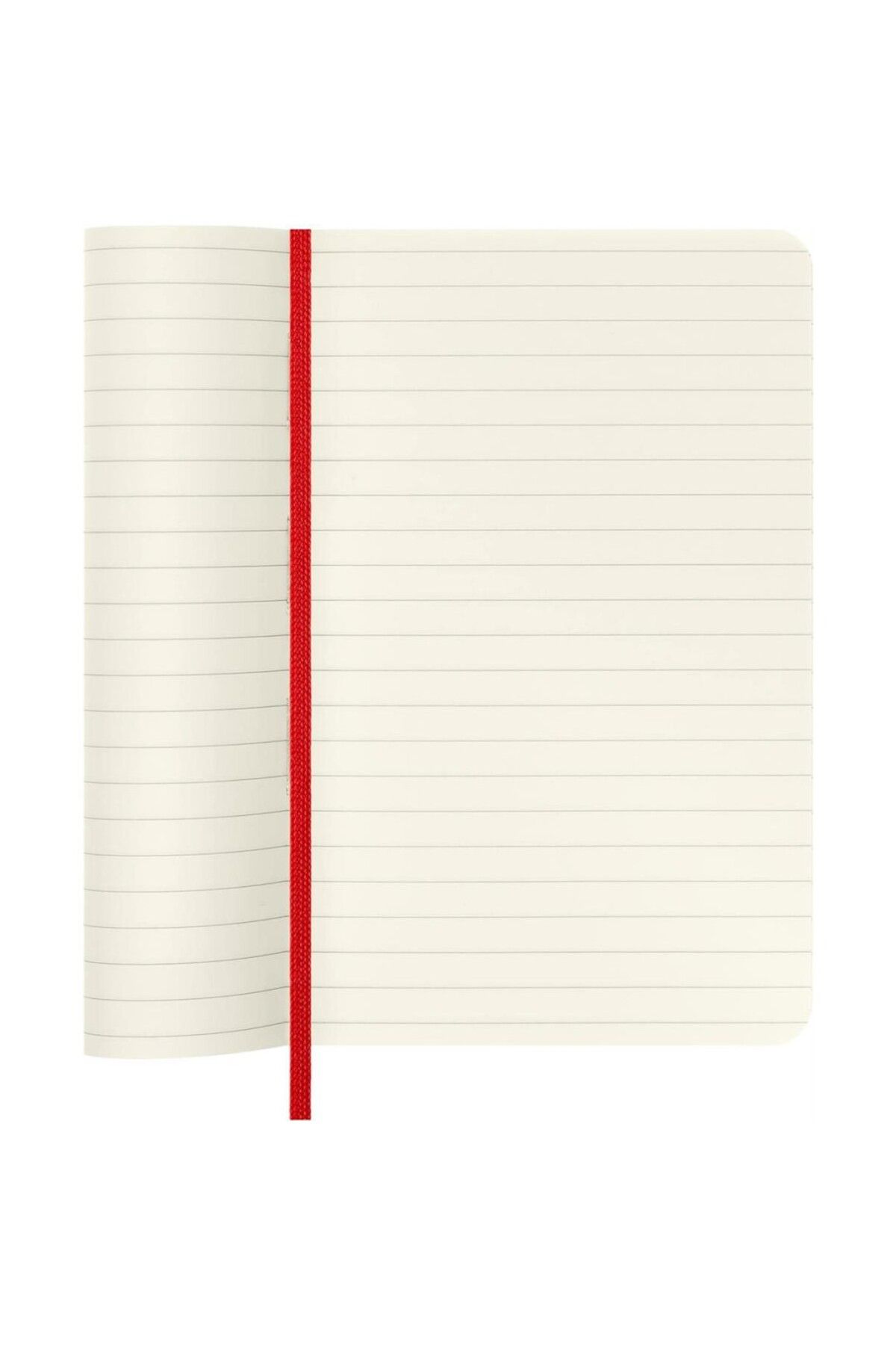 Moleskine-Striped Red Notebook Pocket Size Soft Cover 4