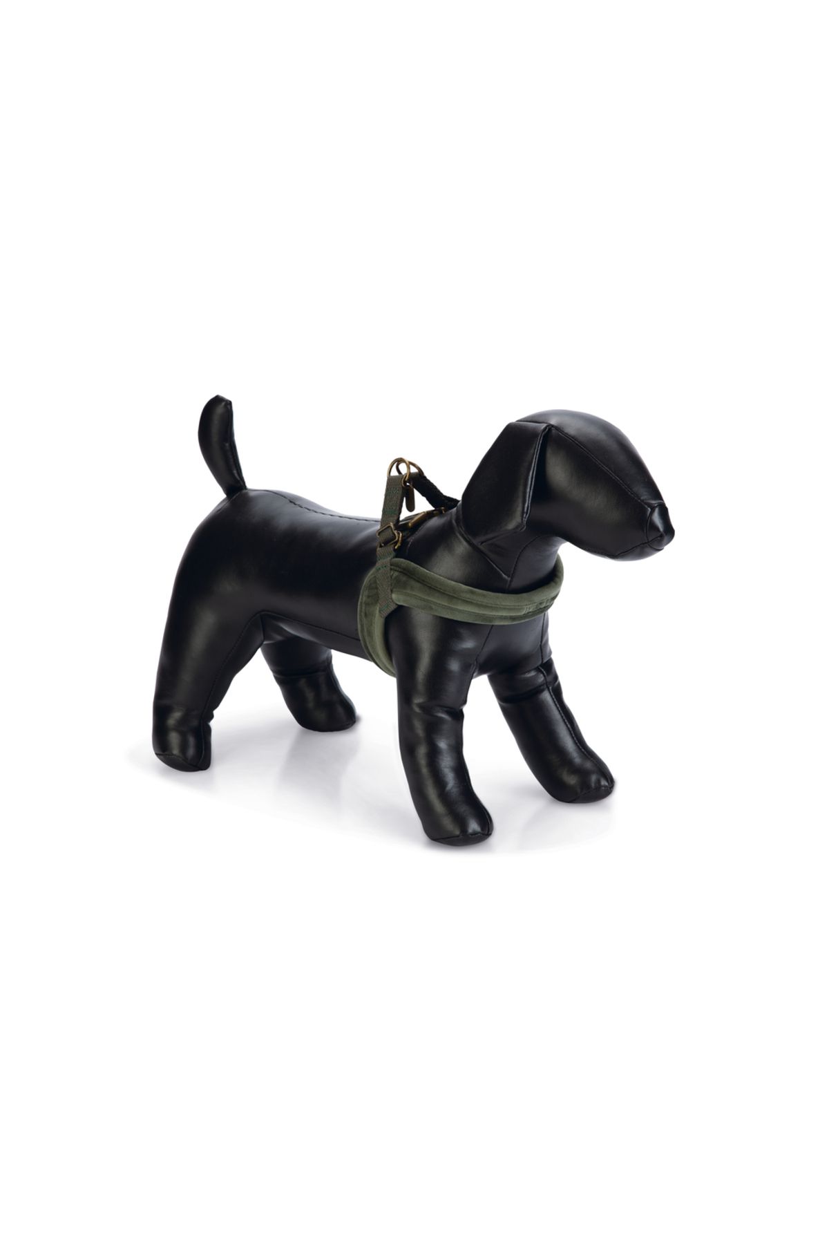 Beeztees DBL Köpek Göğüs Tasması, Velur, Yeşil, S, 20mm x 52cm