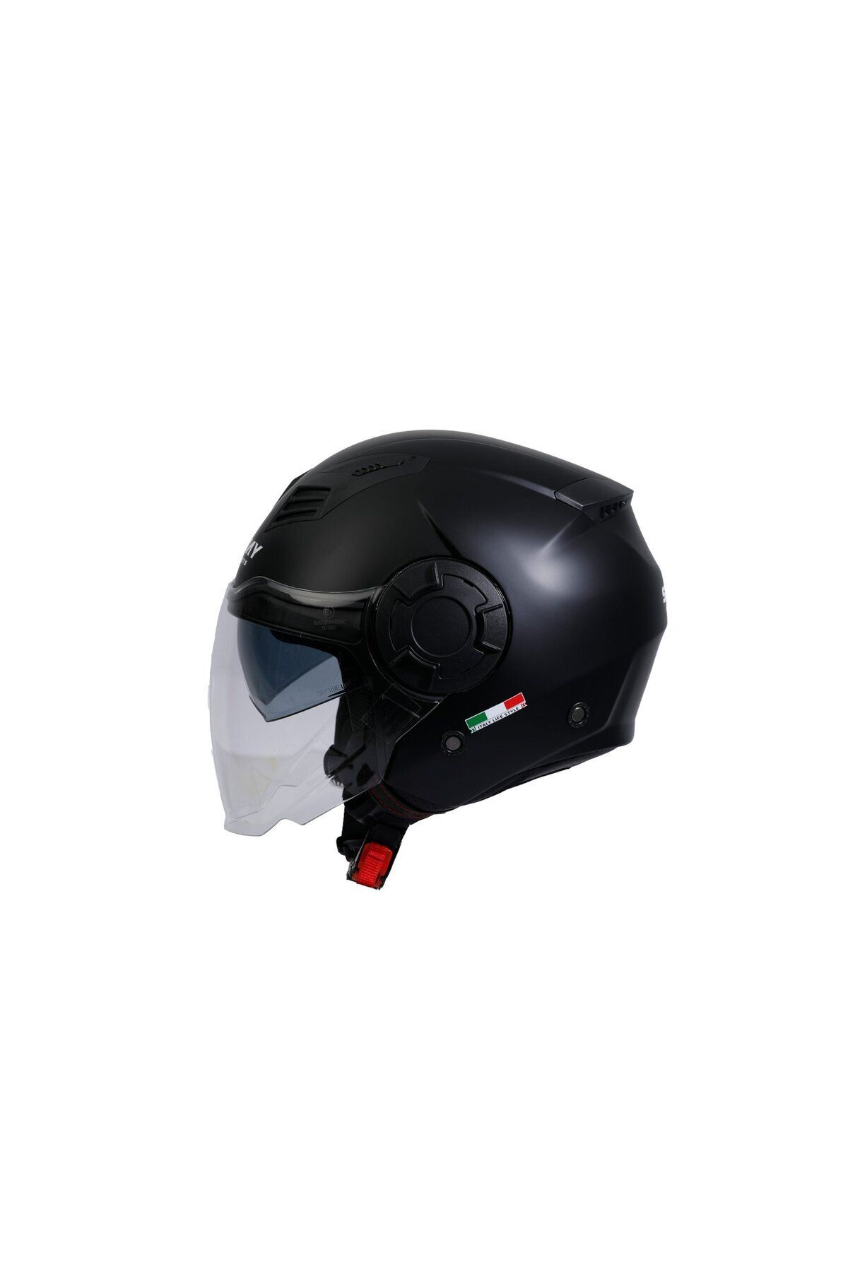 Sway SW 766 SOLID Matt Black Yarım Kask