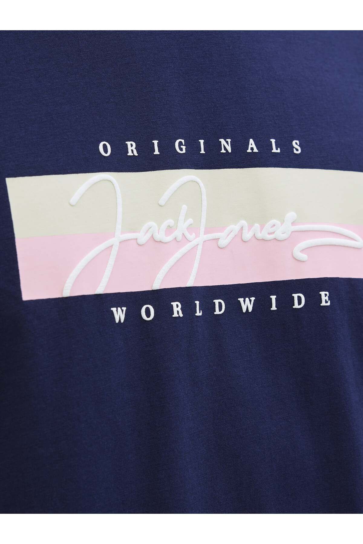 Jack & Jones-Ανδρικό μπλουζάκι Jack Jones Jorfrederiksberg Box Script Tee Ss Cn Ln 12278266 -04 7