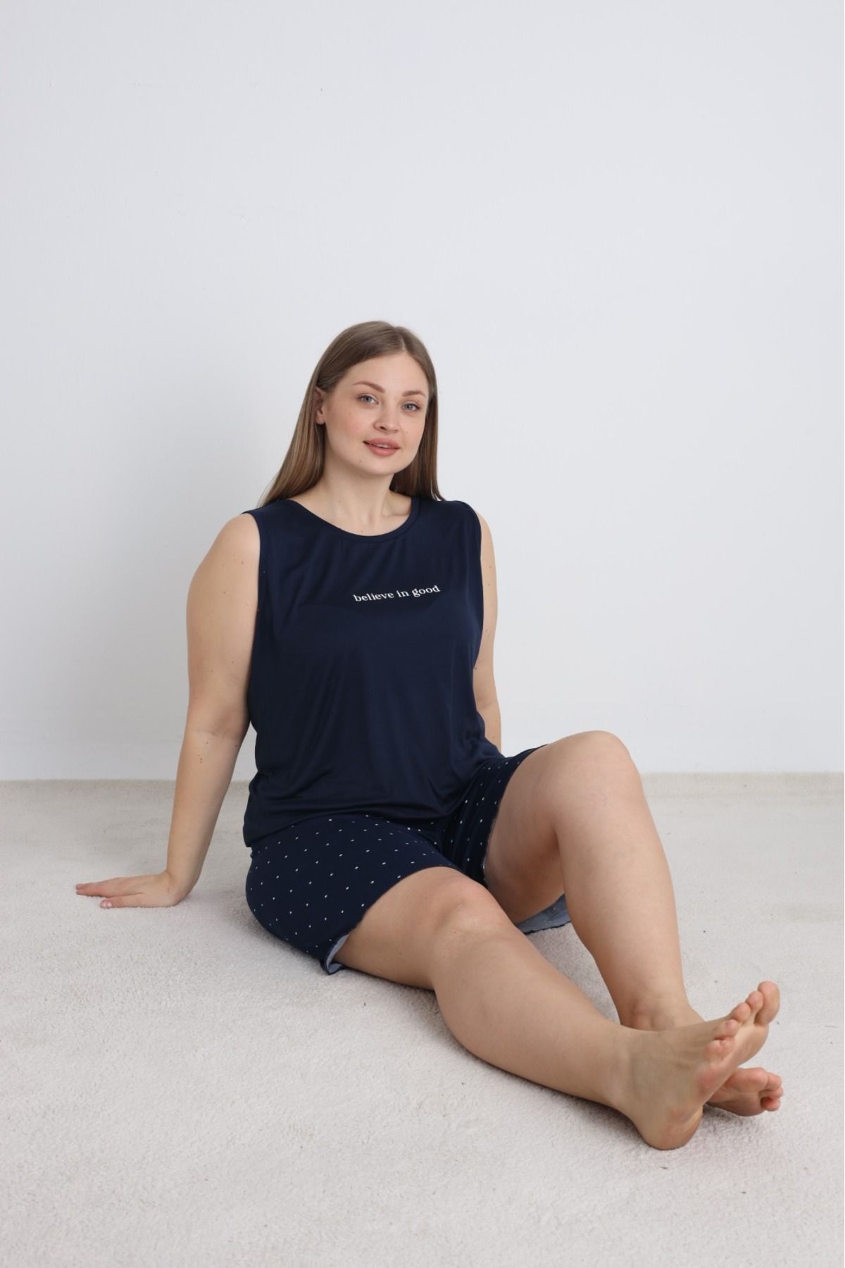 Mihra Stil Mihra 50507-1303 Kadın Büyük Beden Pijama Takımı