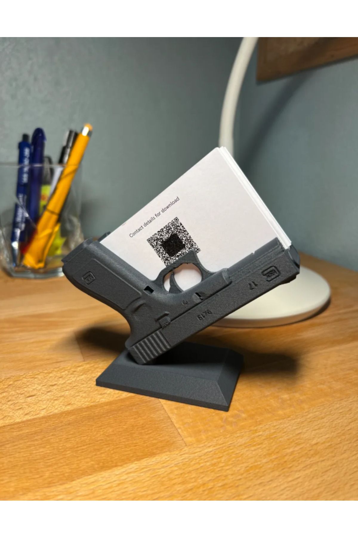 3D Glock 17 Figür Kartvizitlik 12x8 cm (GERÇEK DEĞİLDİR)