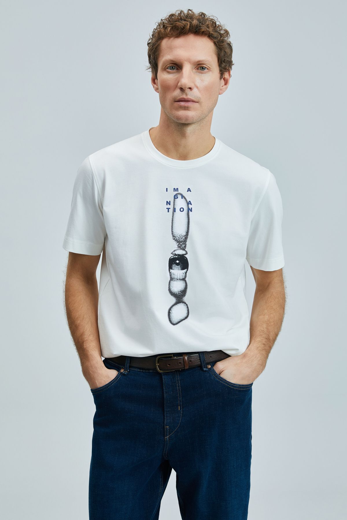 Lufian LUFİAN Eye Modern Grafik T- Shirt 20247