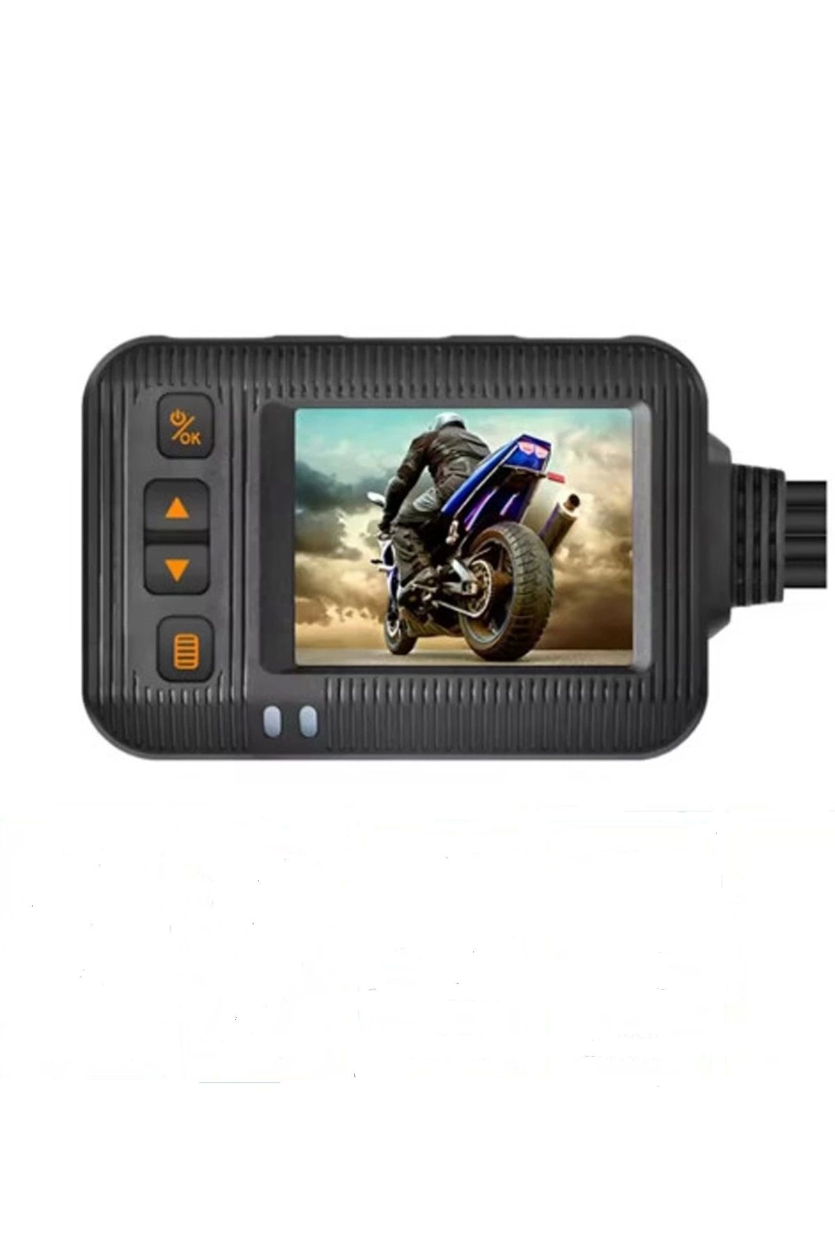 No8 Home 2 İnç Ekran 1080p Motosiklet Ön Ve Arka Görüş Kamerası Kumandalı Gidon Baglantılı