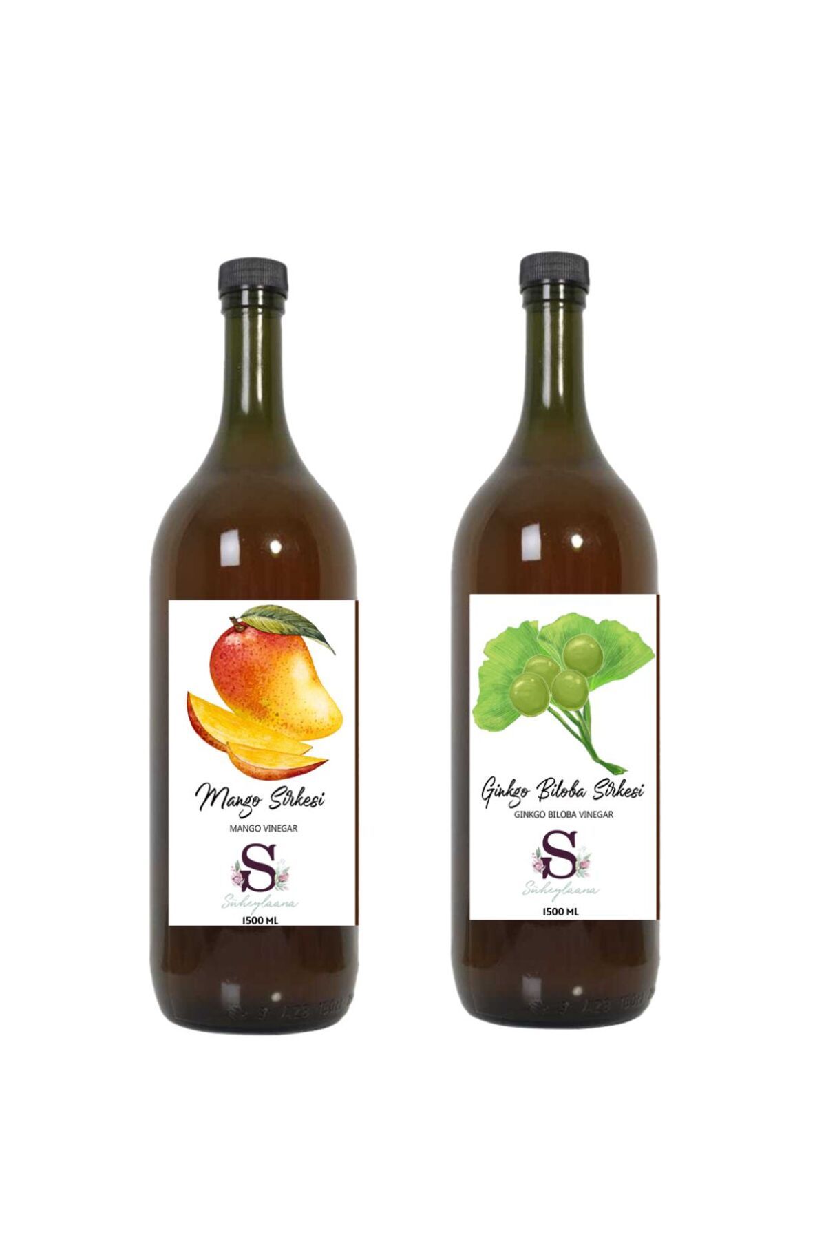 Süheylaana Doğal Mango Sirkesi 1500 Ml - Doğal Ginkgo Biloba Sirkesi 1500 Ml