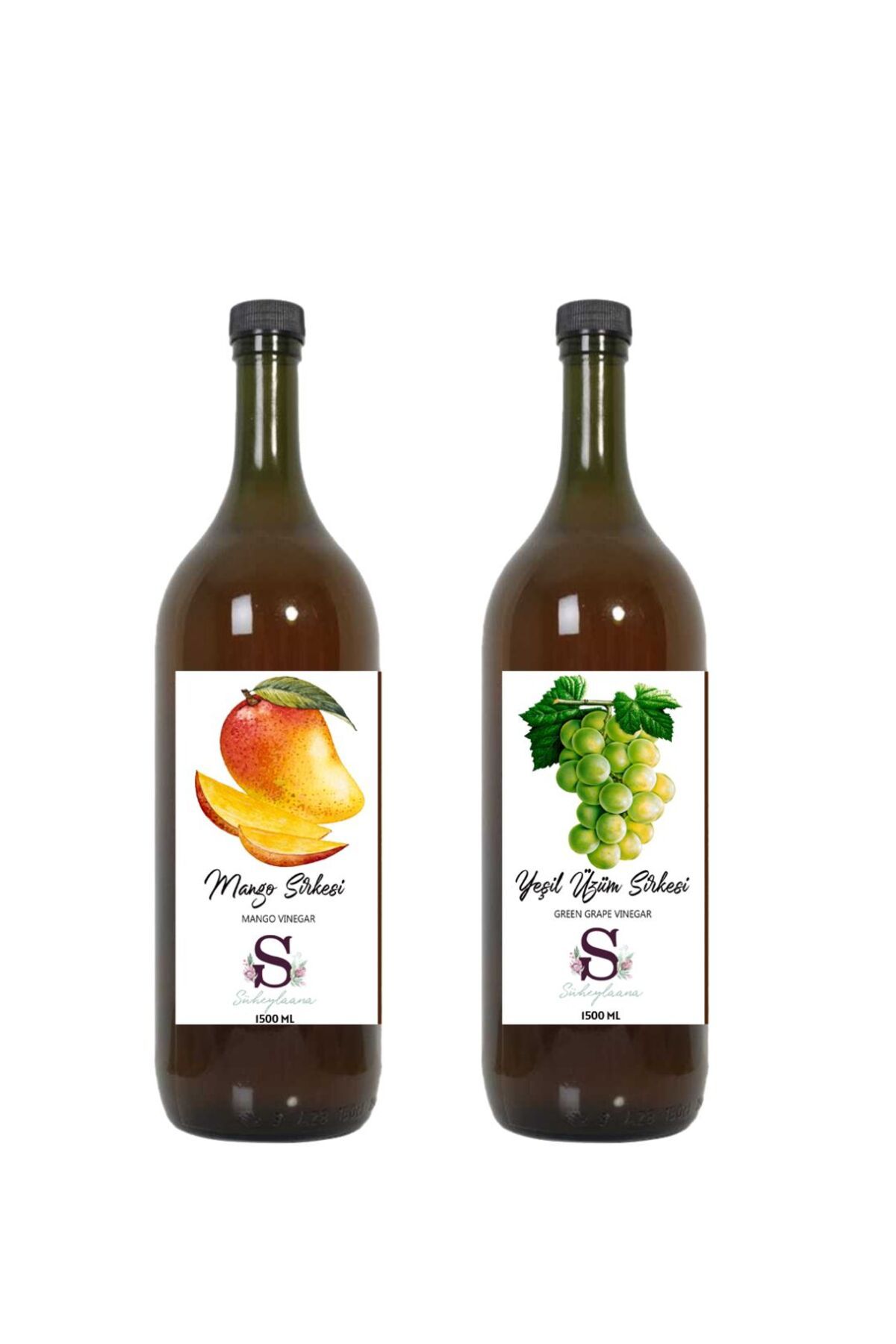Süheylaana Doğal Mango Sirkesi 1500 Ml - Doğal Yeşil Üzüm Sirkesi 1500 Ml