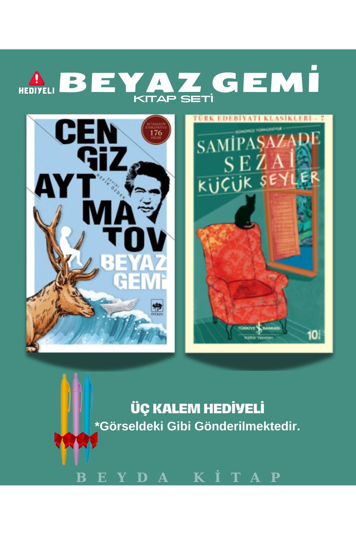 Bilge Kültür Sanat Beyaz Gemi - Küçük Şeyler - Cengiz Aytmatov - Kalem Hediyeli - Kitap Seti