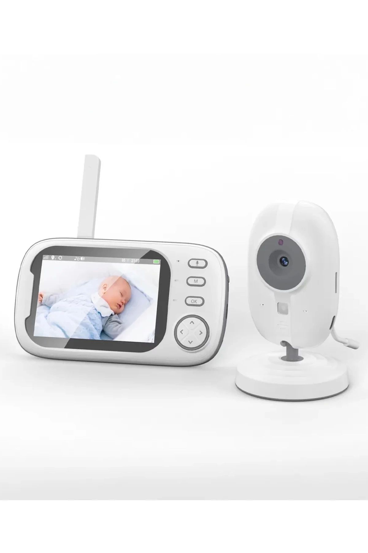No8 Home Gece Görüşlü Bebek Odası Kamera Sıcaklık Uyarısı Izleme Ekranı