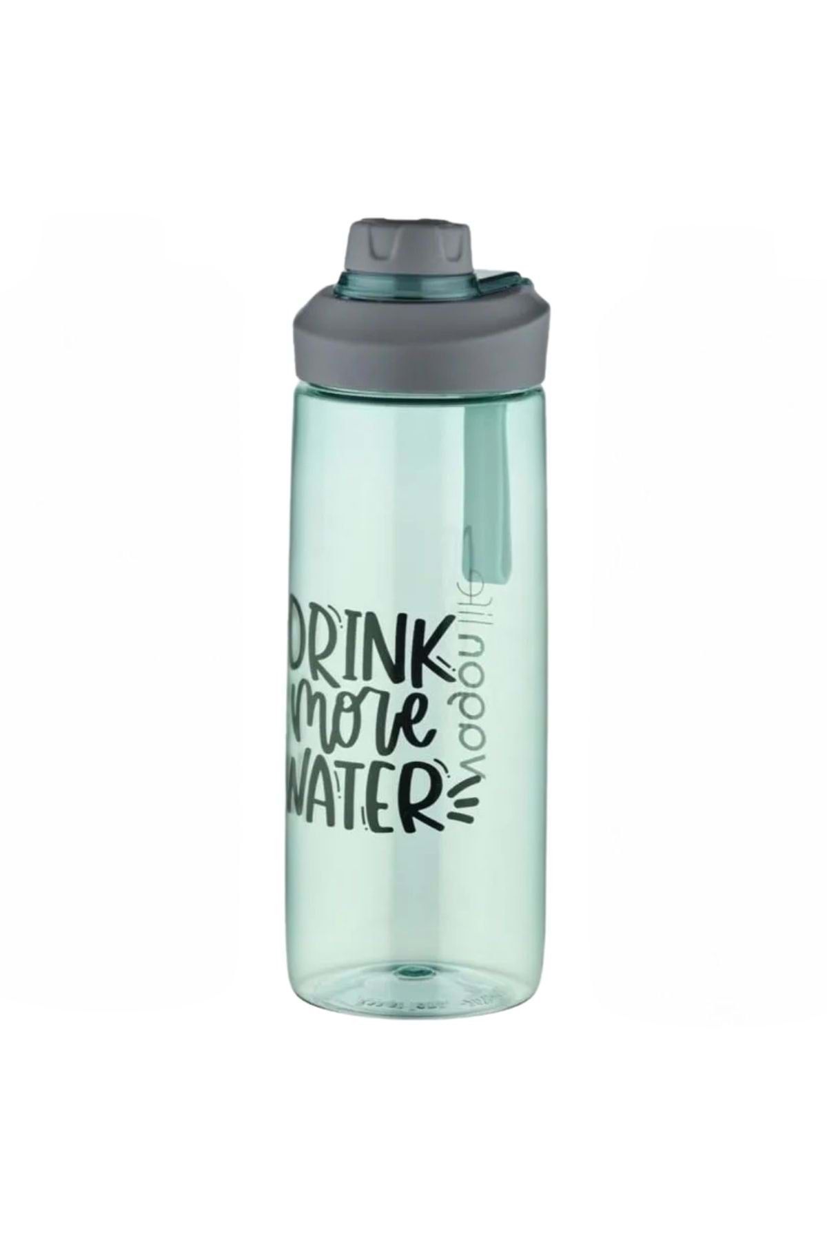 wakawakakidsstore Nadob Çocuklara Özel "Drink More Water" Yazılı Suluk Matarası (720 ml) - Yeşil - 2-8 YAŞ