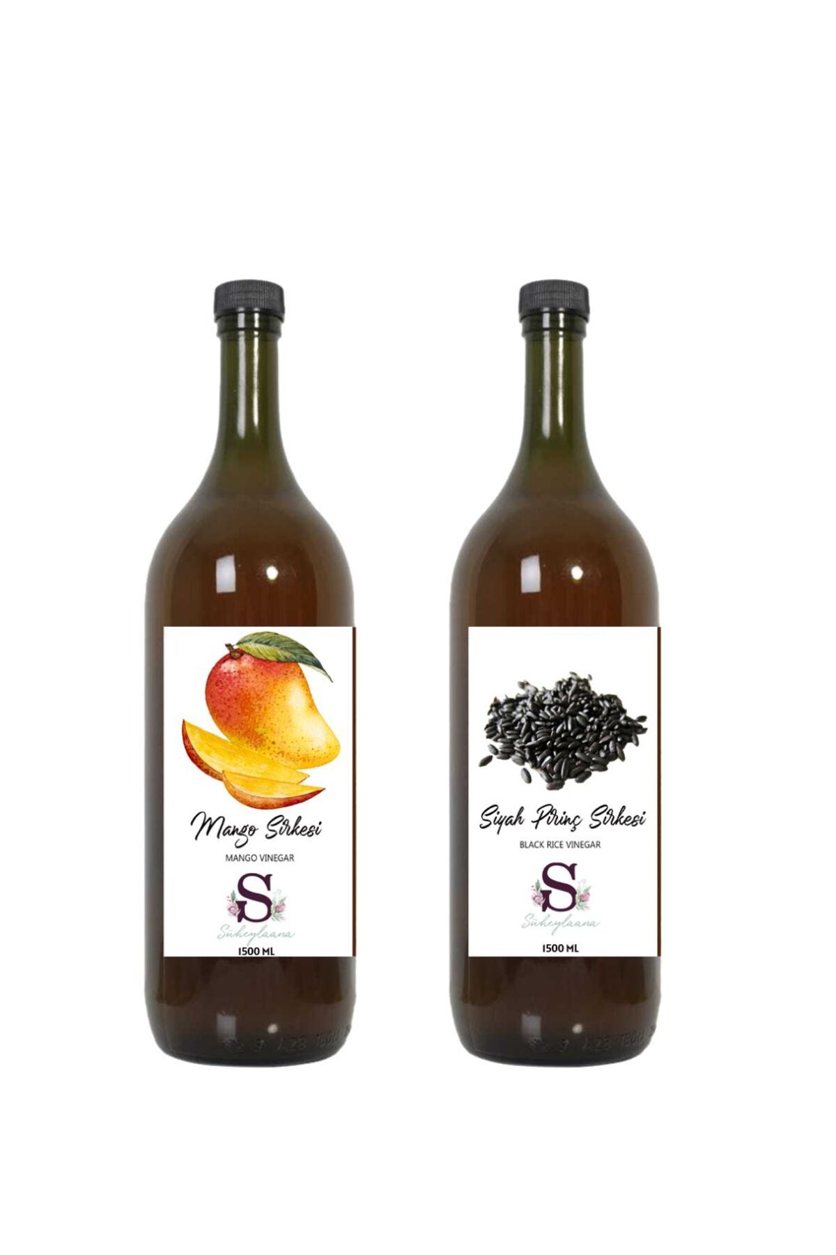 Süheylaana Doğal Mango Sirkesi 1500 Ml - Doğal Siyah Pirinç Sirkesi 1500 Ml