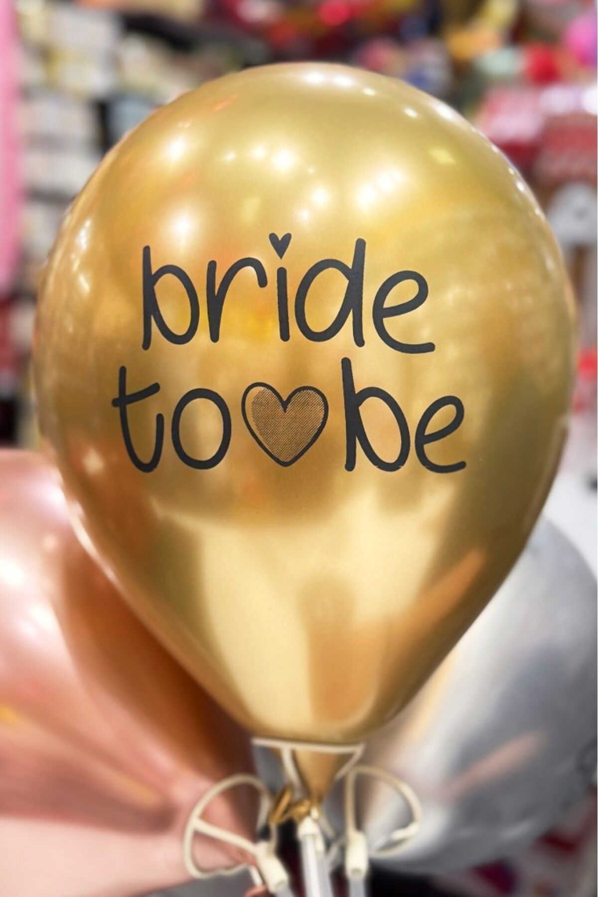 BeySüS Bride Balon Krom Altın 5'li 12 inç