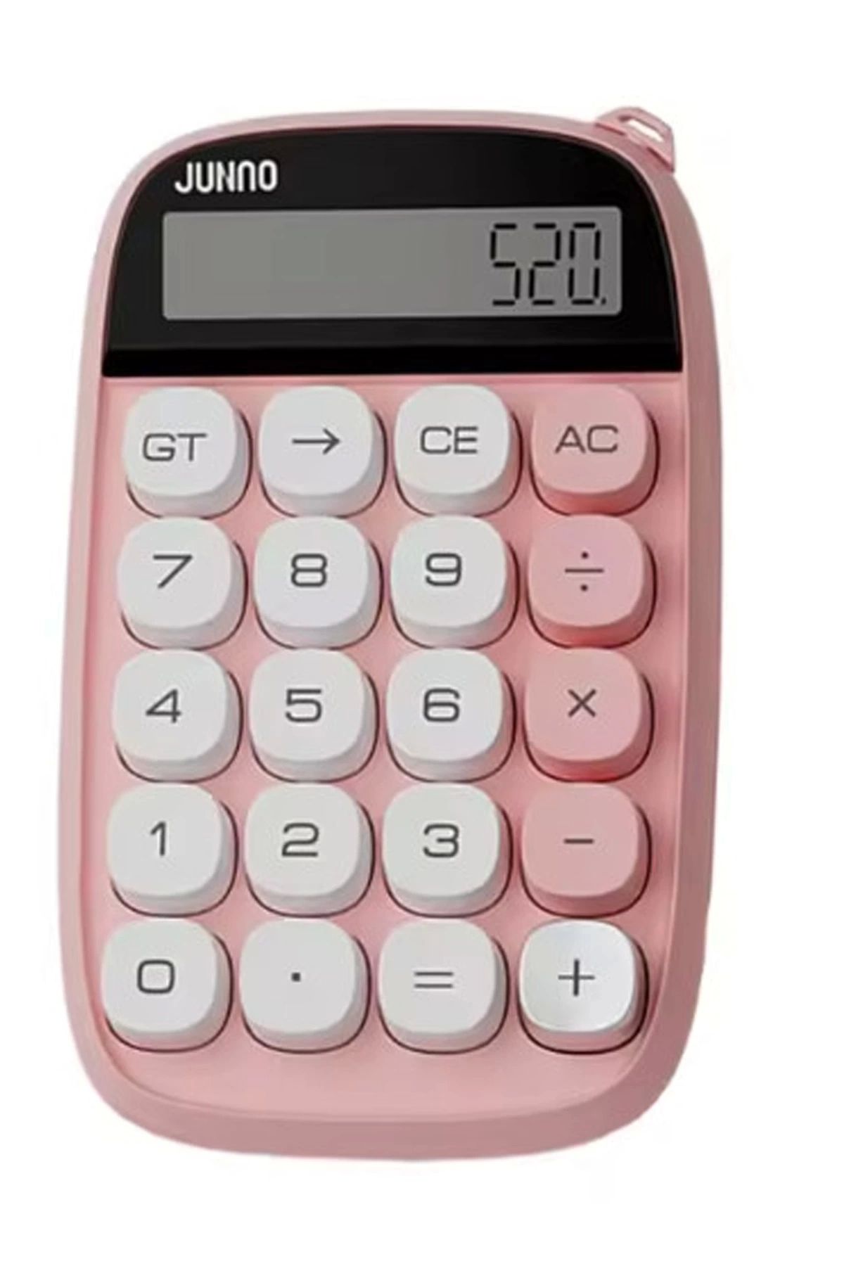 No8 Home Sevimli Kare Tuşlu 10 Haneli Ldc Ekran Hesap Makinası Pembe