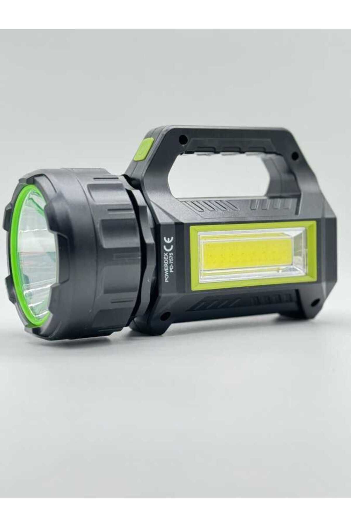 powerdex PD-7575 USB Çıkışlı Ledli Solar Şarjlı El Feneri ve Kamp Lambası