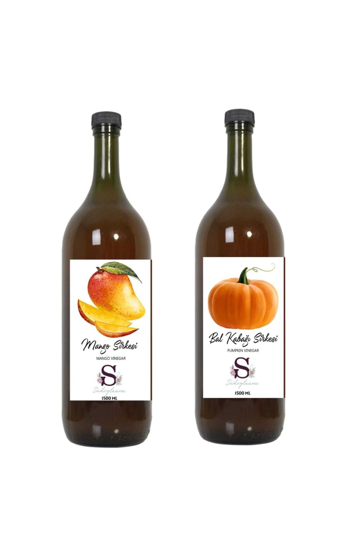 Süheylaana Doğal Mango Sirkesi 1500 Ml - Doğal Bal Kabağı Sirkesi 1500 Ml