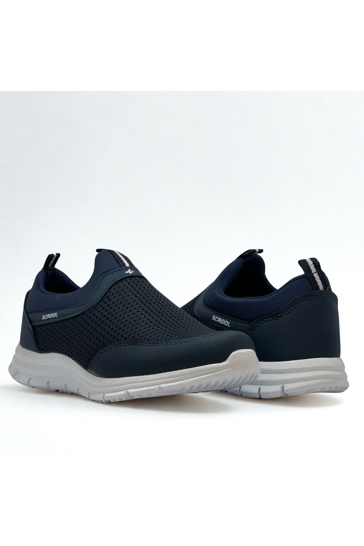 Scrooll Fileli Günlük Rahat Slip-On Spor Ayakkabı