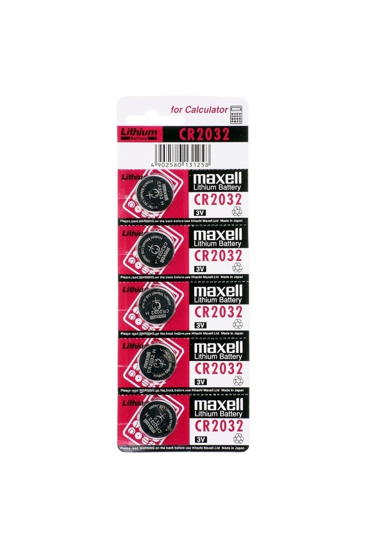 YNT İthalat Maxell Cr2032 3v Lityum Düğme Pil 5'li Paket