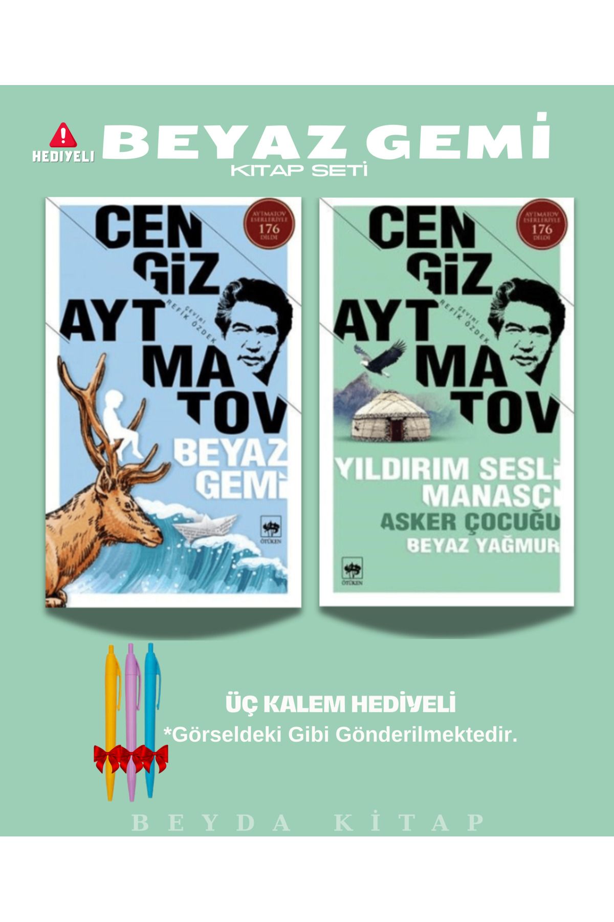 Bilge Kültür Sanat Beyaz Gemi - Yıldırım Sesli - Cengiz Aytmatov - Kalem Hediyeli - Kitap Seti