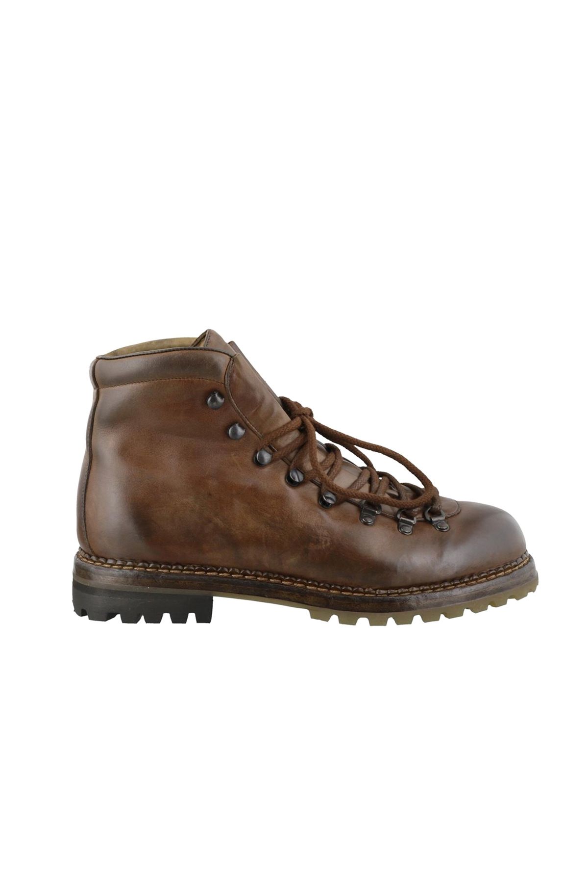 Premiata Shaded brown leather ankle boots