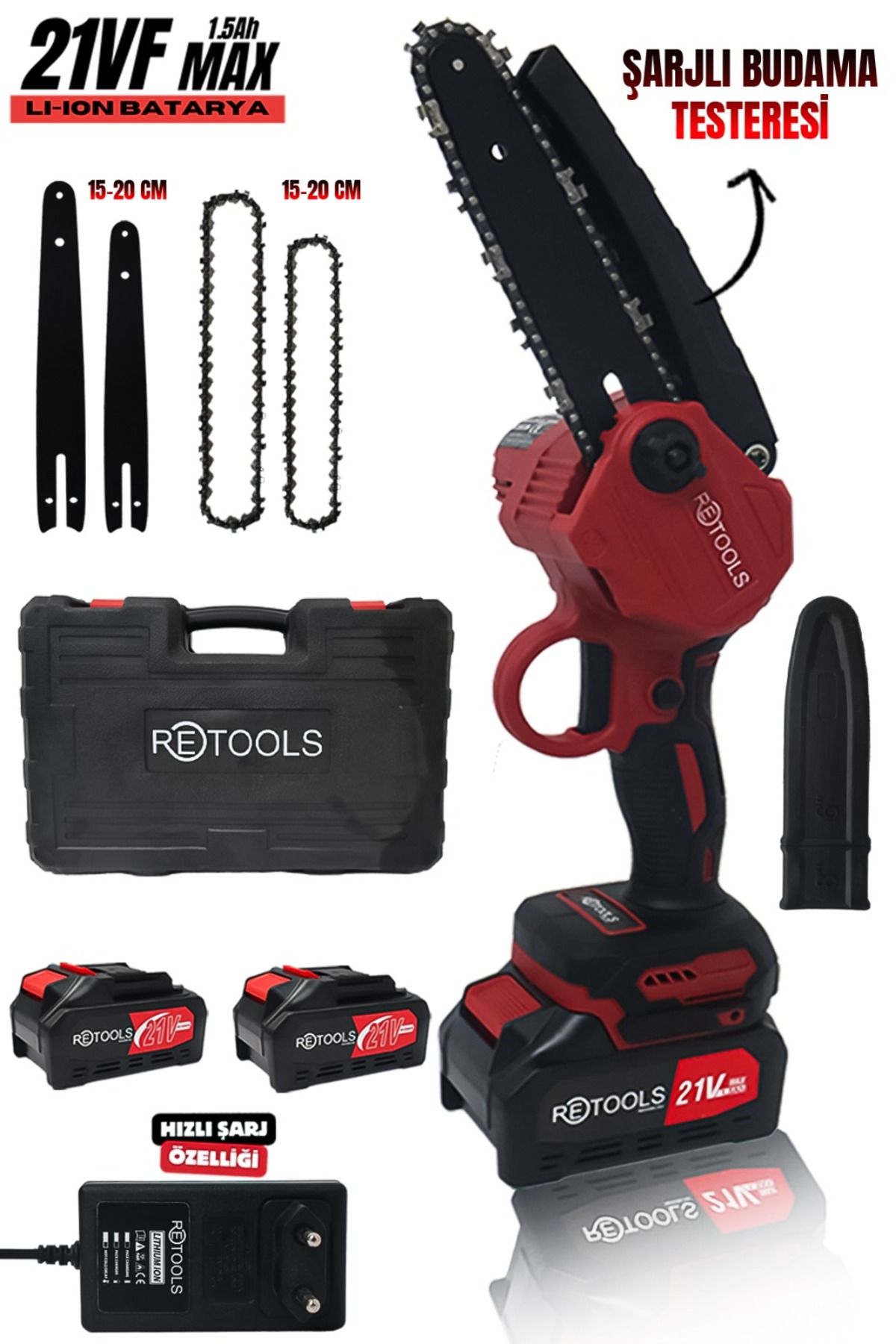 RETOOLS ŞARJLI BUDAMA TESTERESİ
