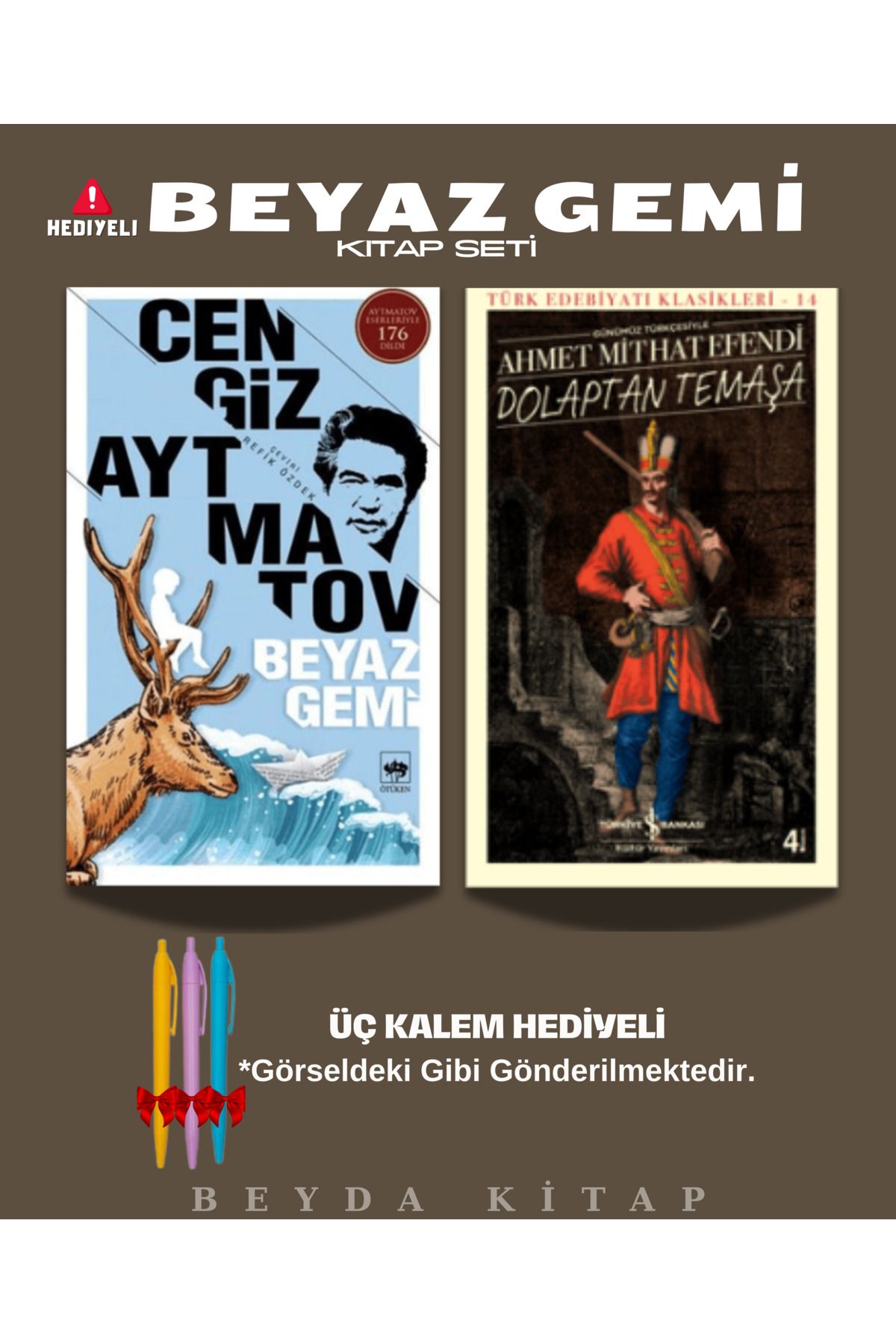 Bilge Kültür Sanat Beyaz Gemi - Dolaptan Temaşa - Cengiz Aytmatov - Kalem Hediyeli - Kitap Seti