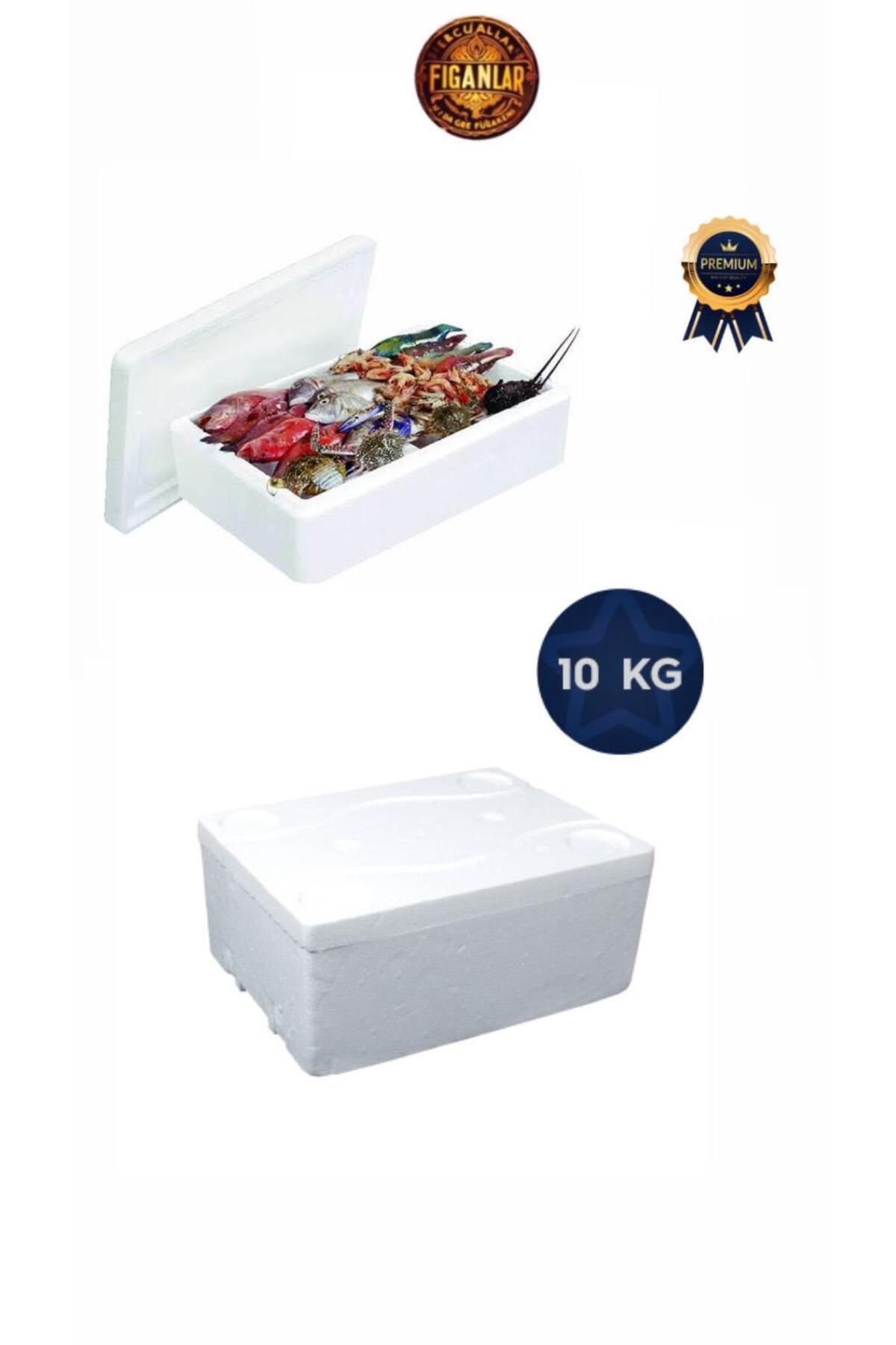 figanlar ambalaj Eps Strafor Köpük Kutu Kapaklı/Kurban Eti ve Balık Saklama Kutusu 10kg 48x39cm 2 adet