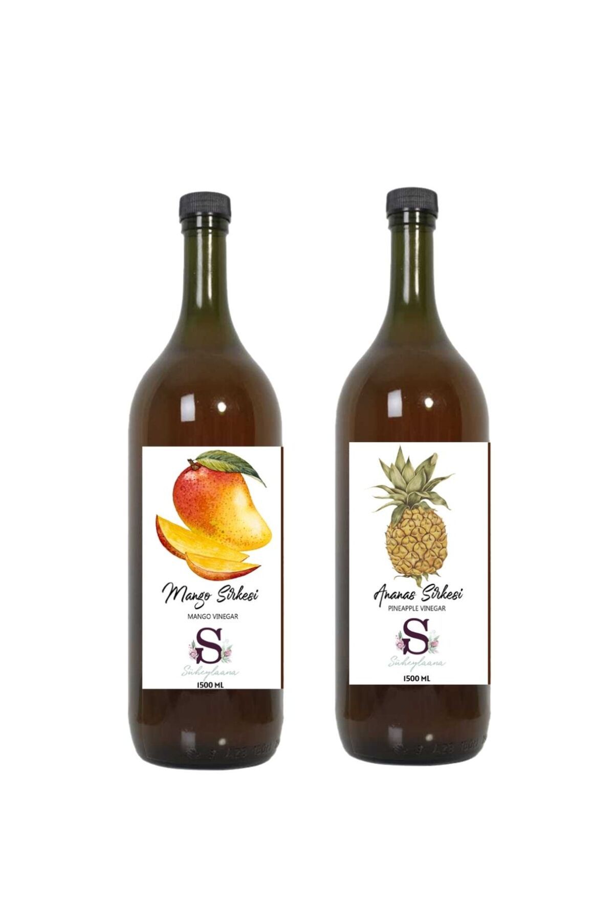 Süheylaana Doğal Mango Sirkesi 1500 Ml - Doğal Ananas Sirkesi 1500 Ml