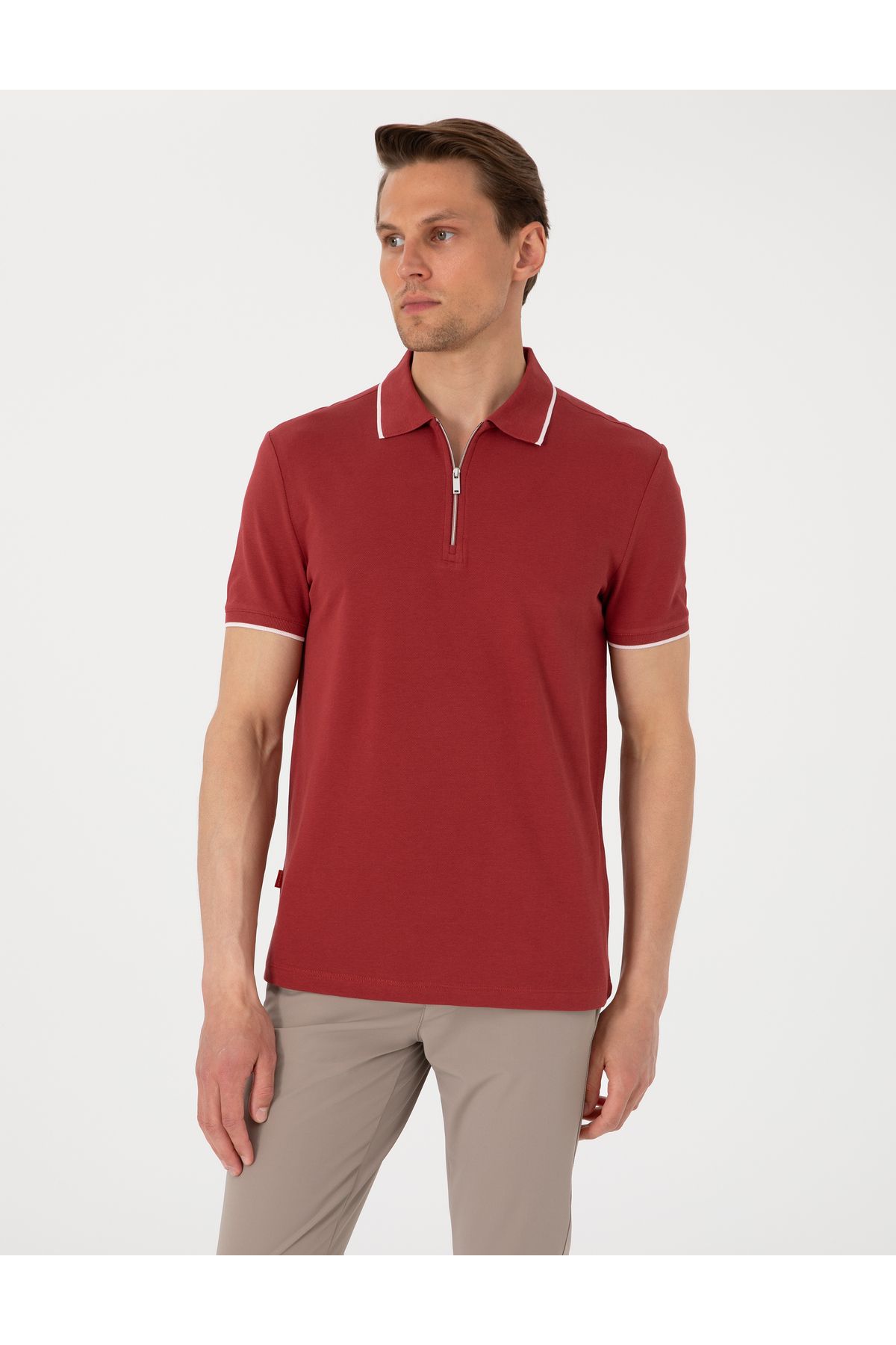Pierre Cardin Nar Slim Fit Polo Yaka Tişört 50307516-VR239