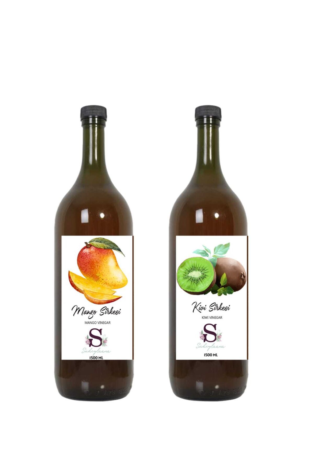 Süheylaana Doğal Mango Sirkesi 1500 Ml - Doğal Kivi Sirkesi 1500 Ml