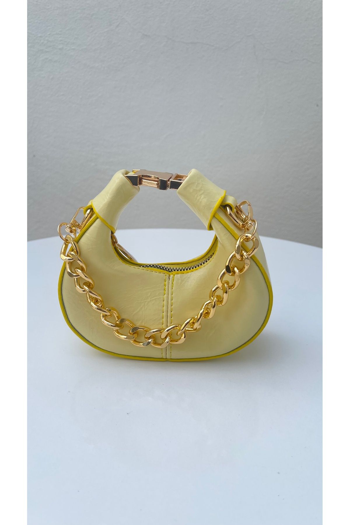 HANWOMEN BAGS Lunera Sarı Kadın El Ve Omuz Çapraz Mini Model