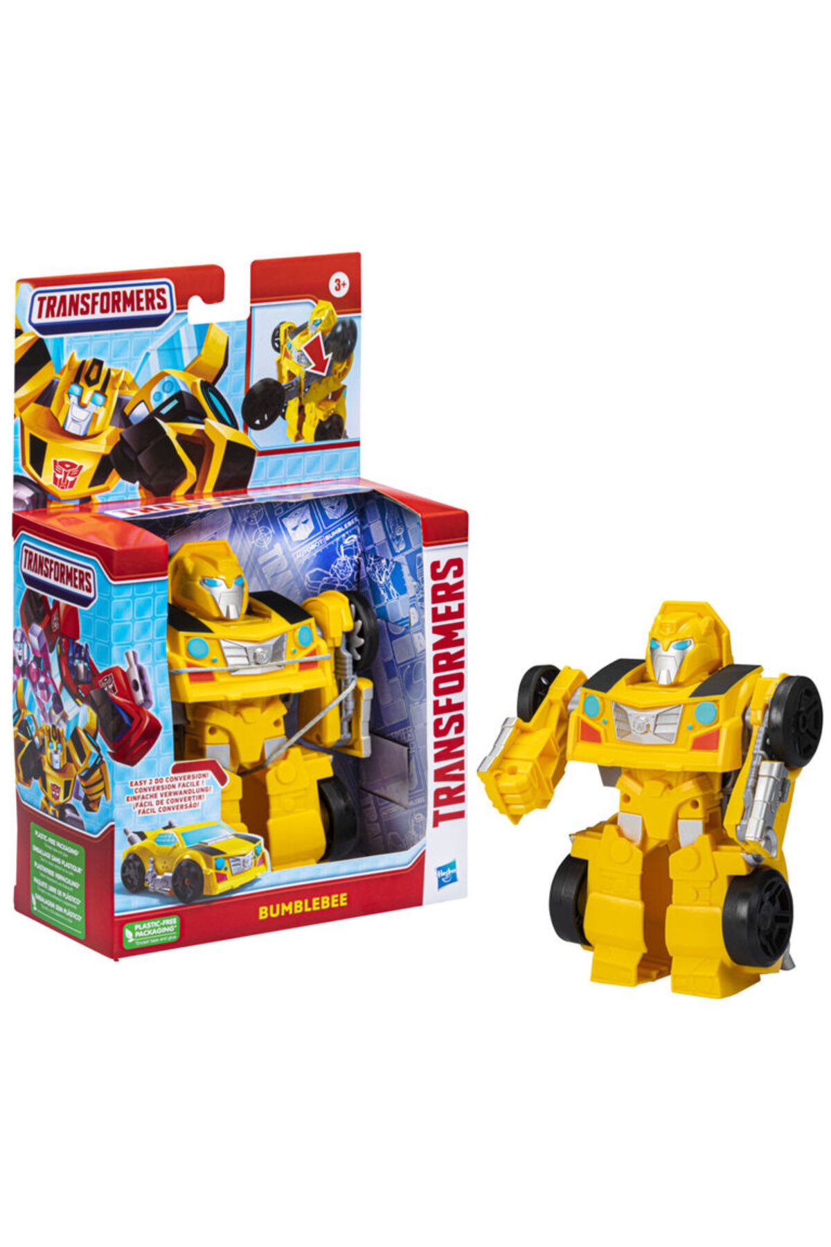 transformers Bumblebee Dönüşen Robot ve Araba Figürü – 2’si 1 Arada Oyuncak (3+ Yaş)