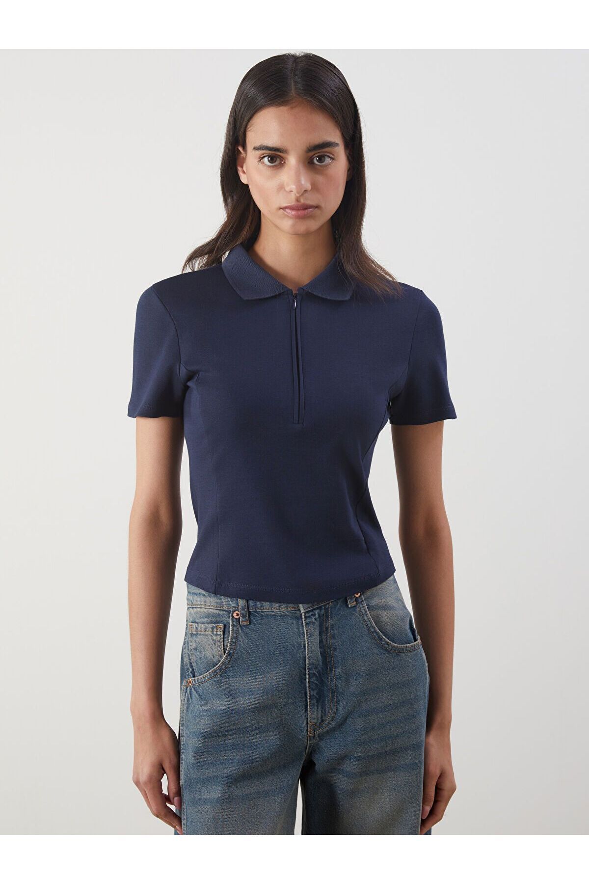 LC Waikiki Polo Yaka Kadın Tişört