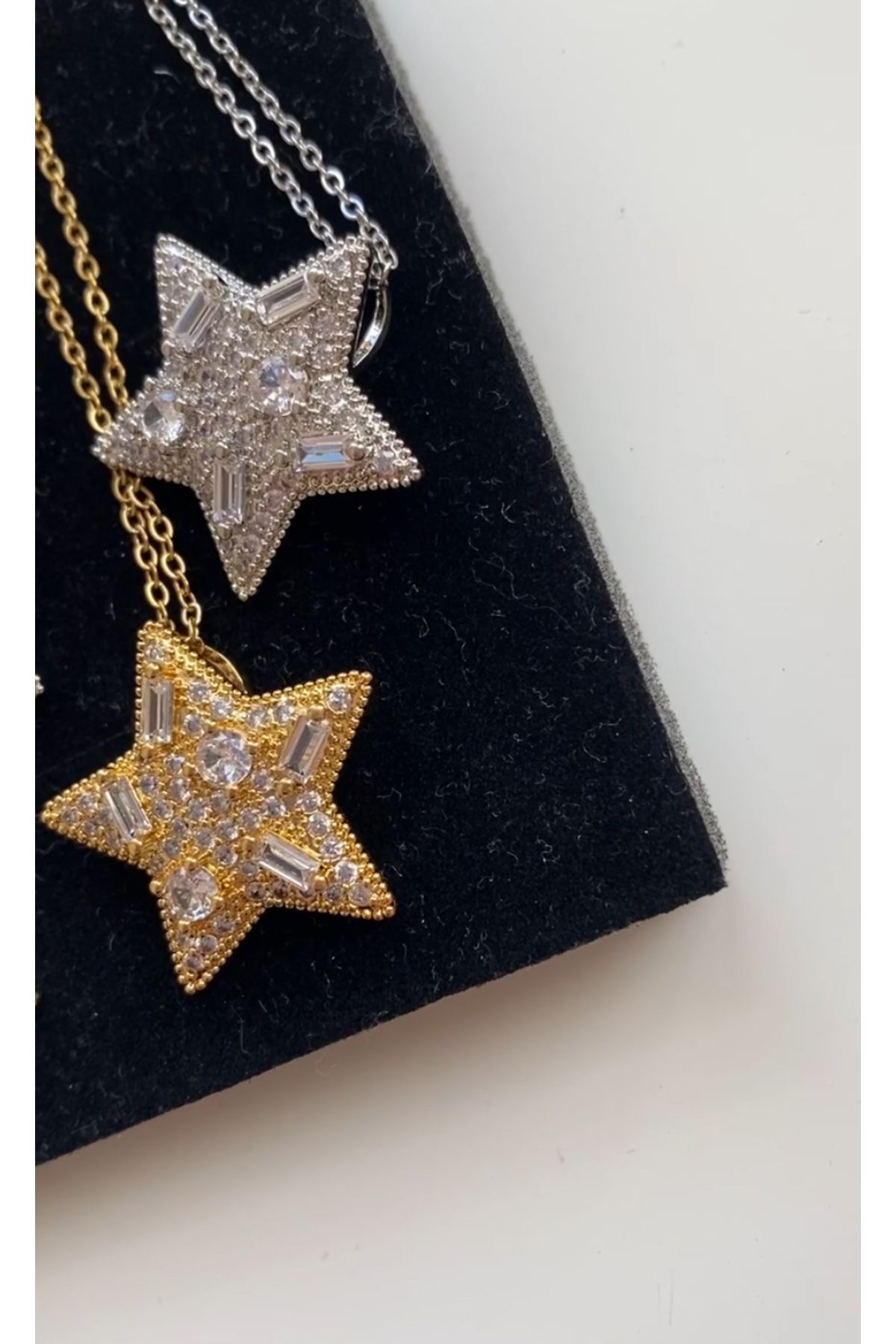 VİOLET ACCESSORİES TASARIM YILDIZ KOLYE/ÇELİK