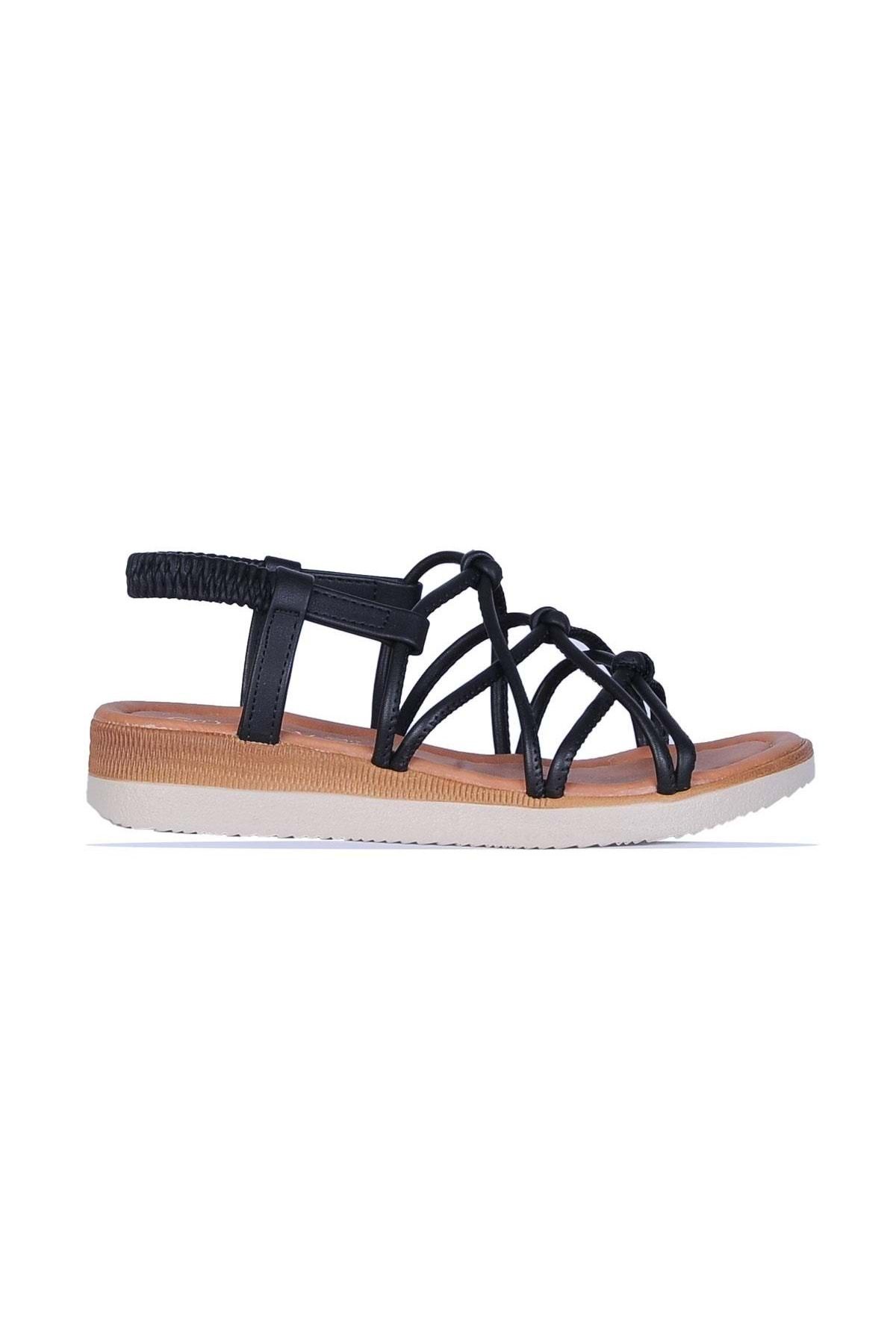 moda ayakkabım Moda Ayakkabı 851 Yazlık Düz Sandalet Ayakkabı