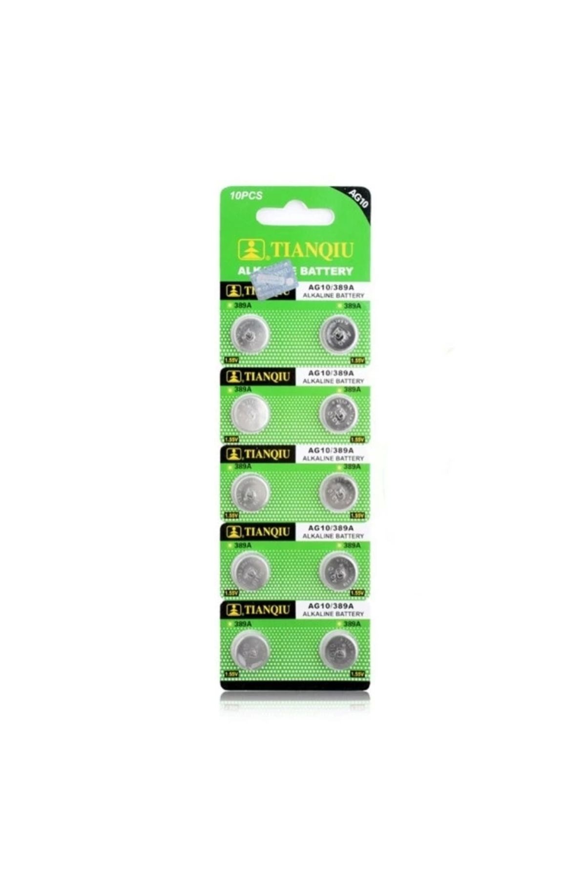 YNT İthalat TıanQıu Ag10 Lr1130/389 Alkalin 10'lu Düğme Pil