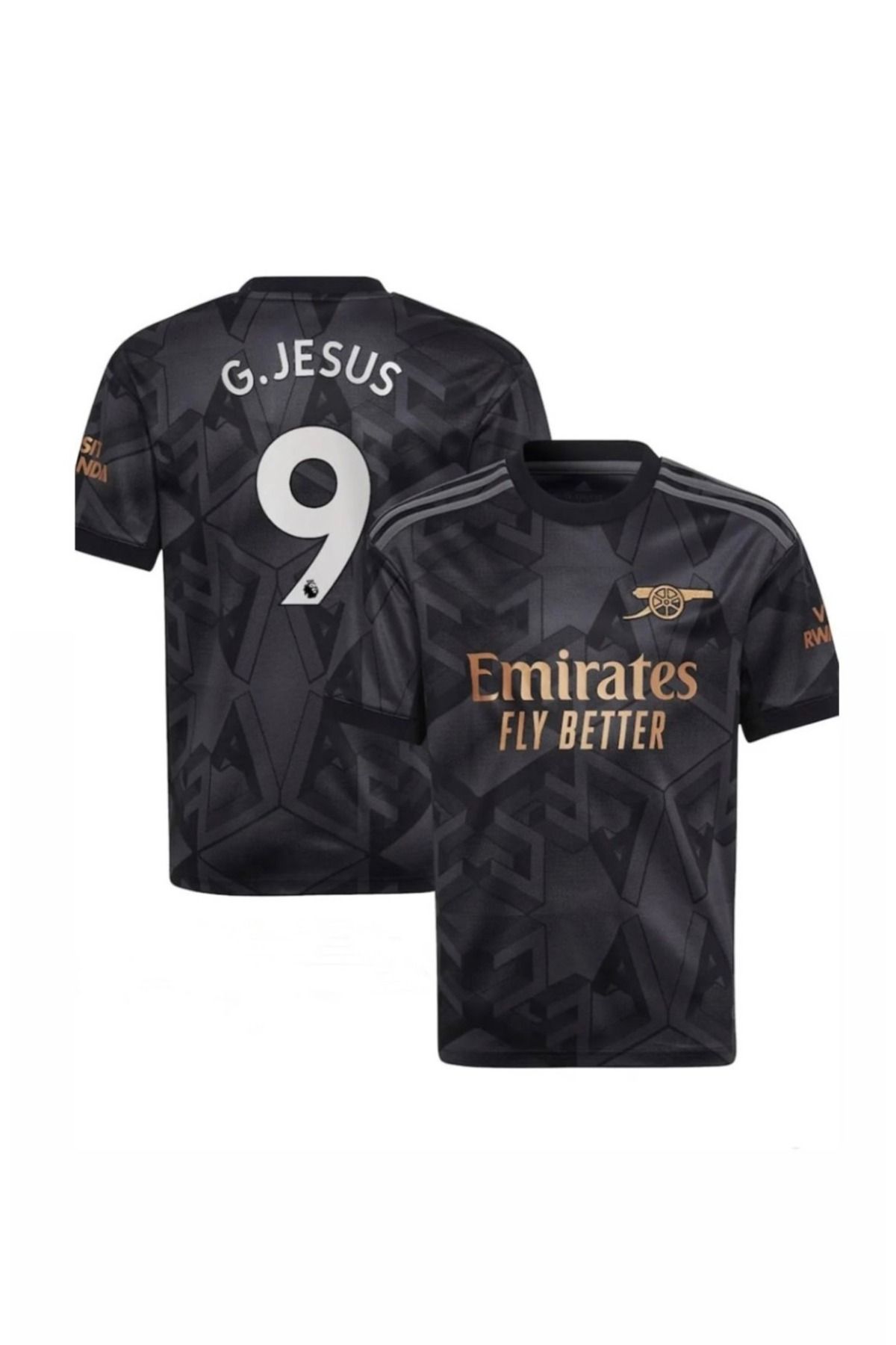 jabuka A.R.S.E.N.A.L 2022-23 GABRİEL JESUS DEPLASMAN FORMASI (BLACK)