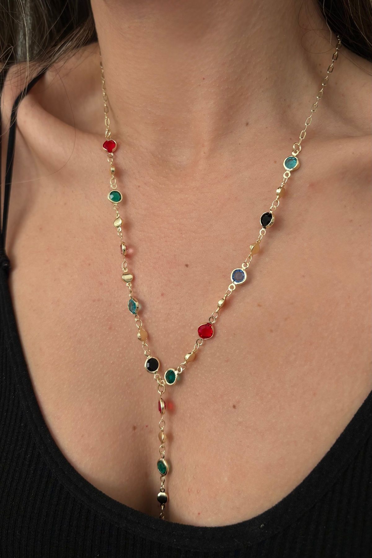 Lavian Accessories Renkli Y Kolye
