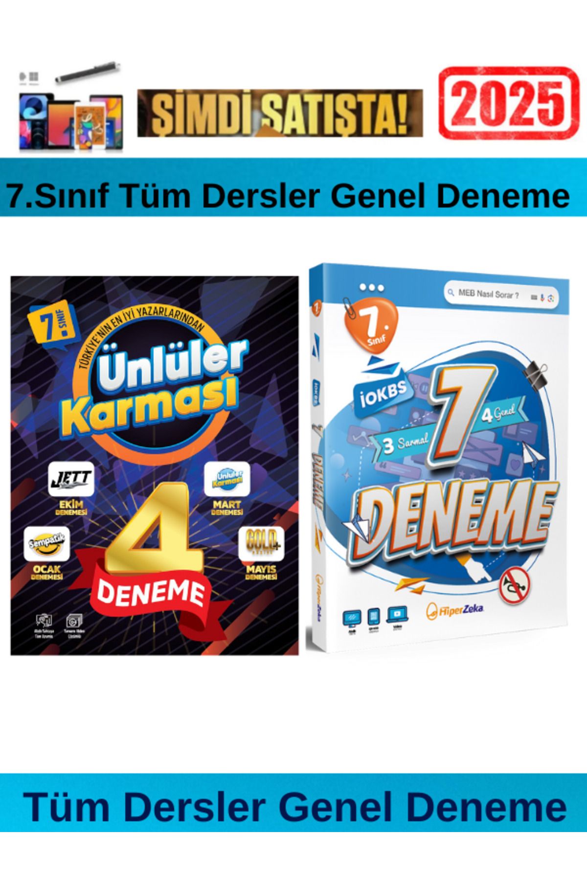 Fenomen Yayıncılık Ünlüler Karması 2025 7.Sınıf Tüm Dersler 4 Deneme+Hiper 7.Sınıf 3 Sarmal 4 Genel Deneme+Kalem
