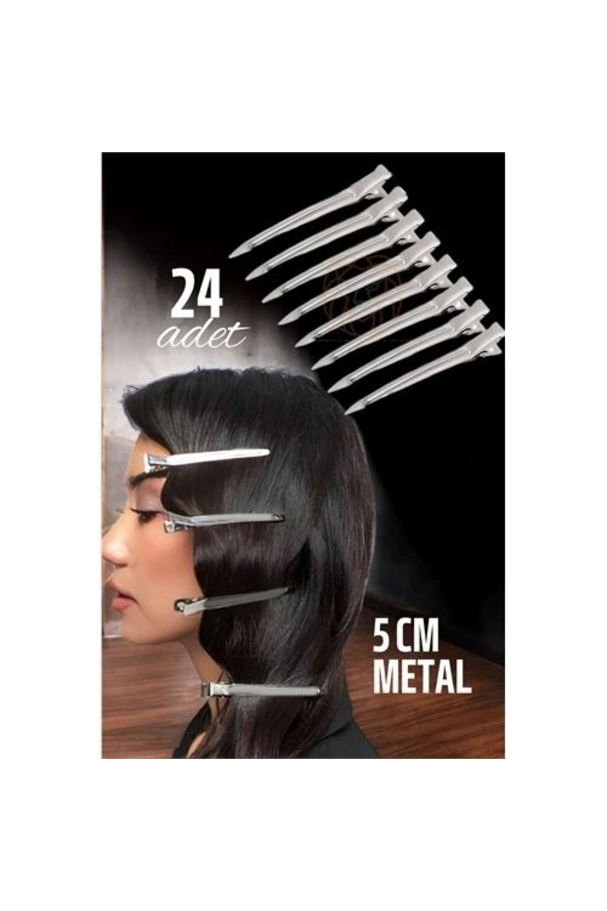 STOREMAX Metal Toka Saç Pensi 24 ADET