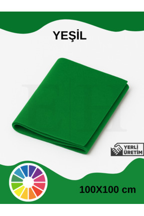 EUROLUXE Yeşil Renk Metrelik Ince Keçe Kumaş Keçe 1 Mm Aktivite Keçesi Renkli...
