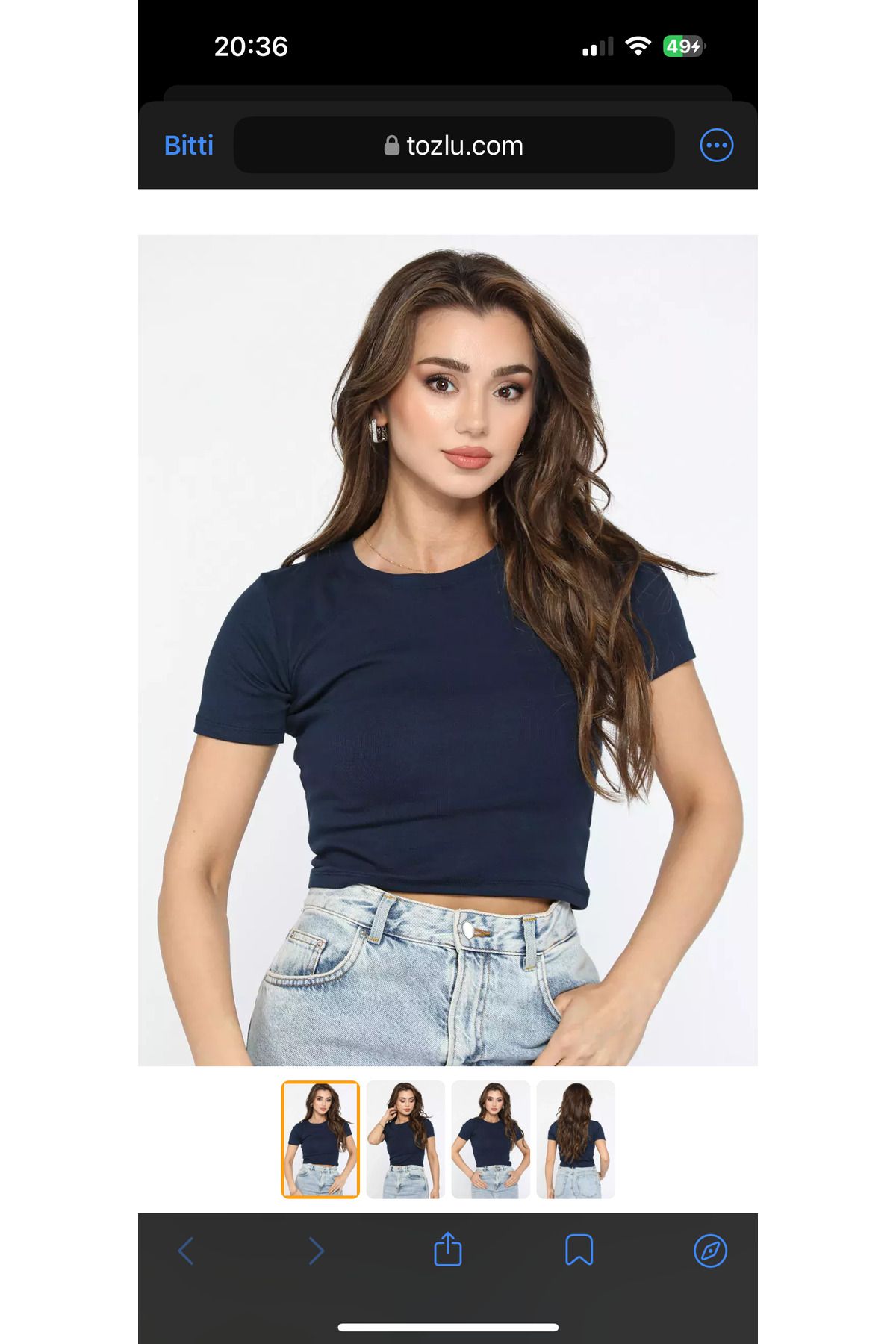 Home Basic Crop Tshirt