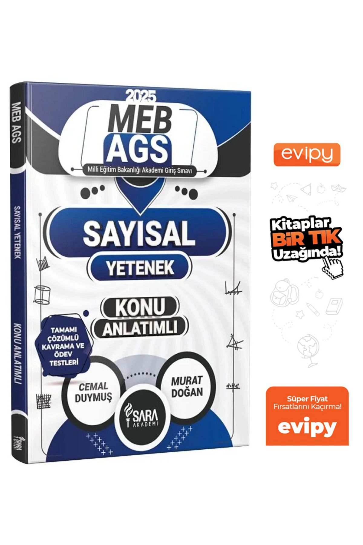Şara Akademi 2025 MEB-AGS Sayısal Yetenek Konu Anlatımlı Ayraç Hediyeli