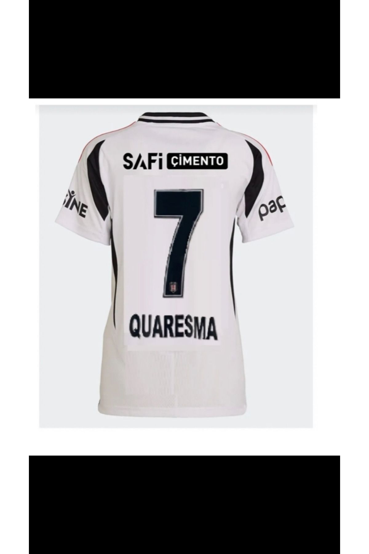 Mzone BÊŞÎKTÂŞ- Quaresma NEW SEZON 25/26 BEYAZ ÇİZGİLİ FUTBOL FORMASI