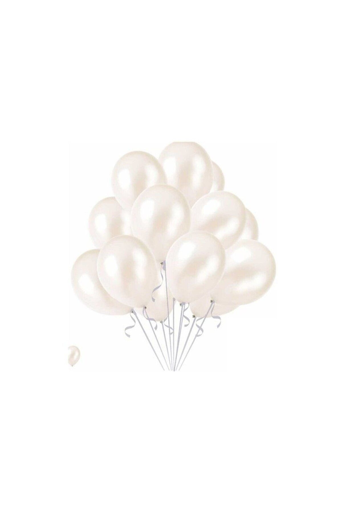 ZENVİVA METALİK BALON BEYAZ 10 ADET