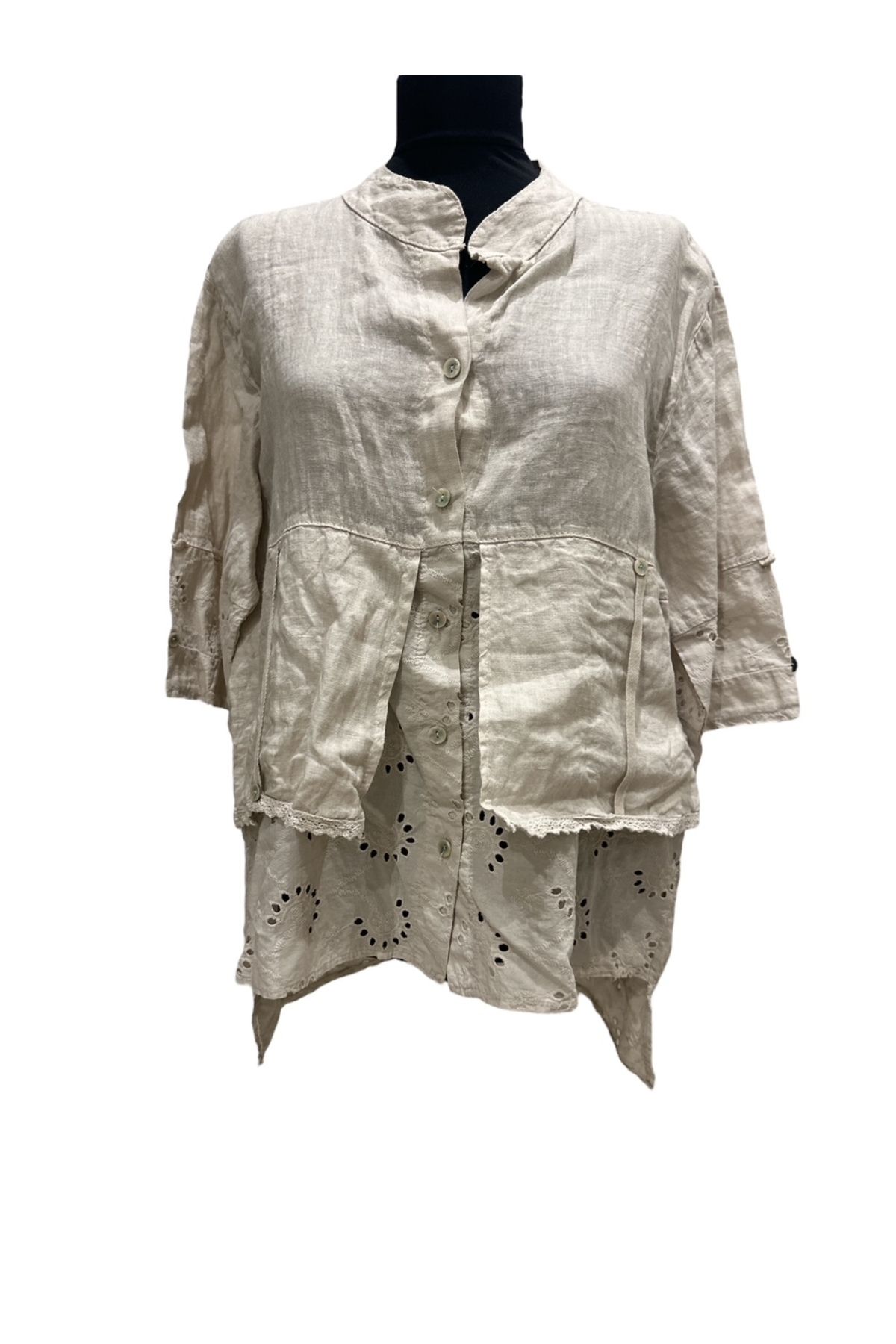 PHUTİ COLLECTION İTALYAN KETEN FİSTO DETAYLI CEKET
