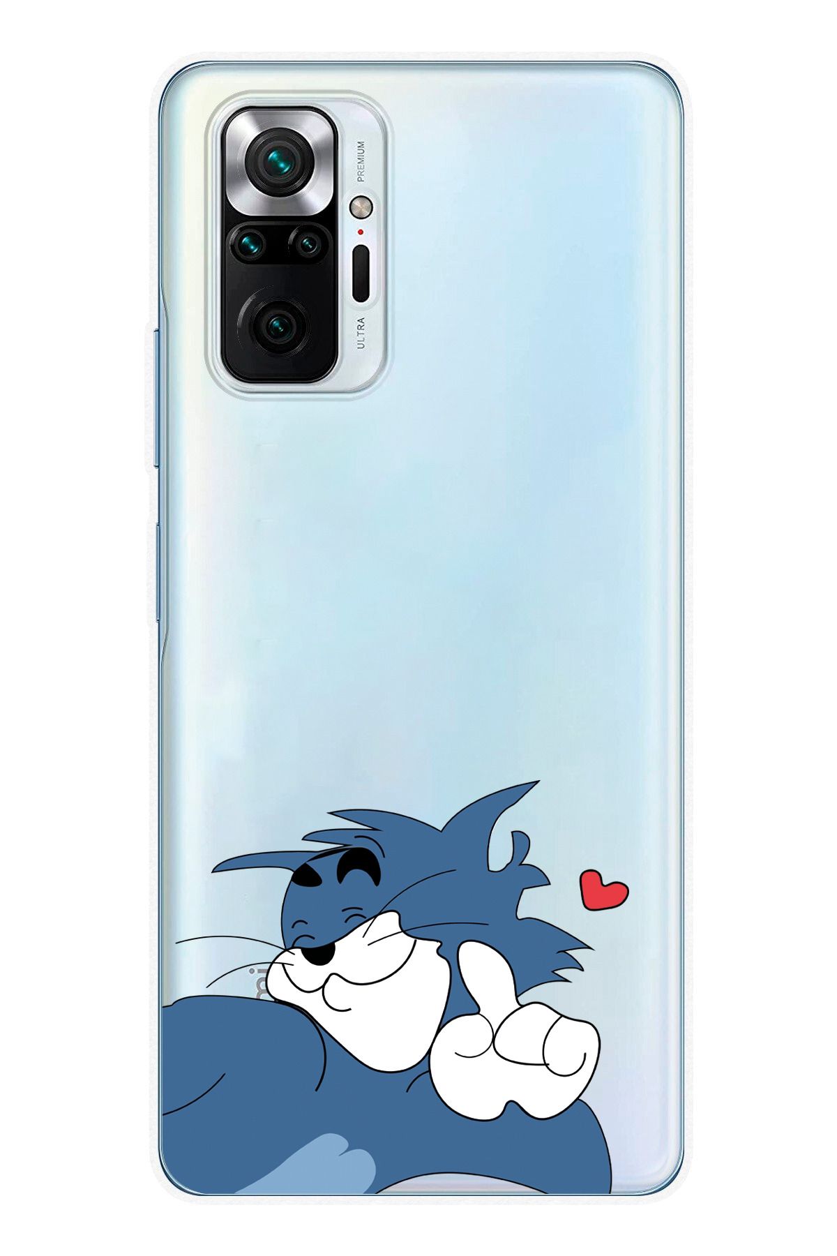 moonset Xiaomi Redmi Note 10 Pro Uyumlu Tom Tasarımlı Baskılı Şeffaf Telefon Kılıfı