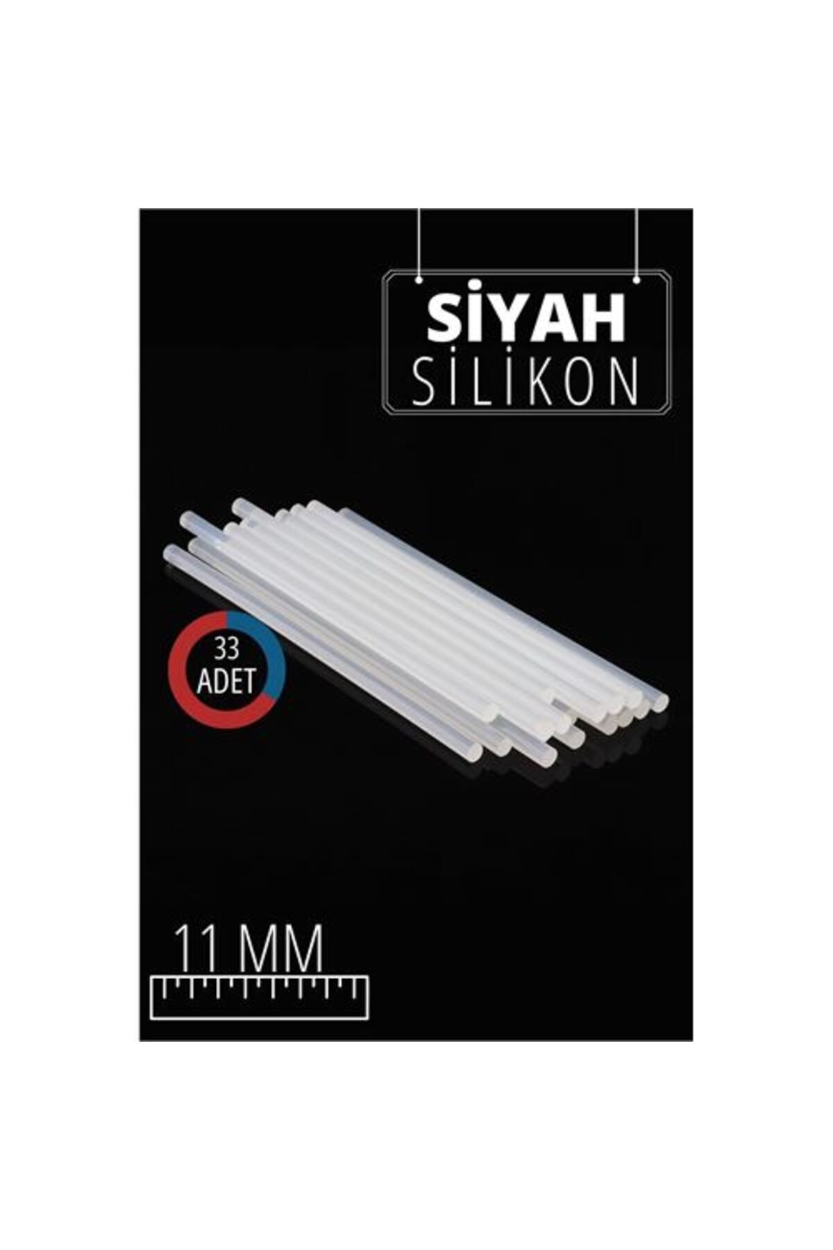 pazarella 11 mm 33 Adet Sıcak Silikon